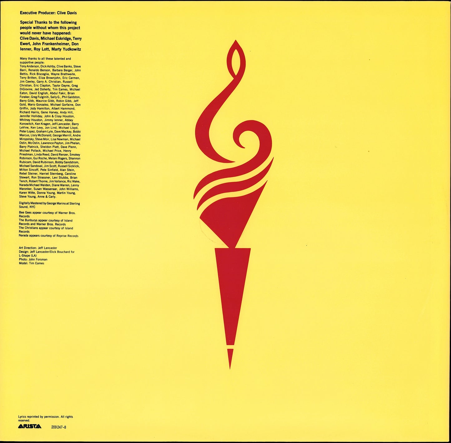 Whitney Houston – I'm Your Baby Tonight Vinyl LP Kopie