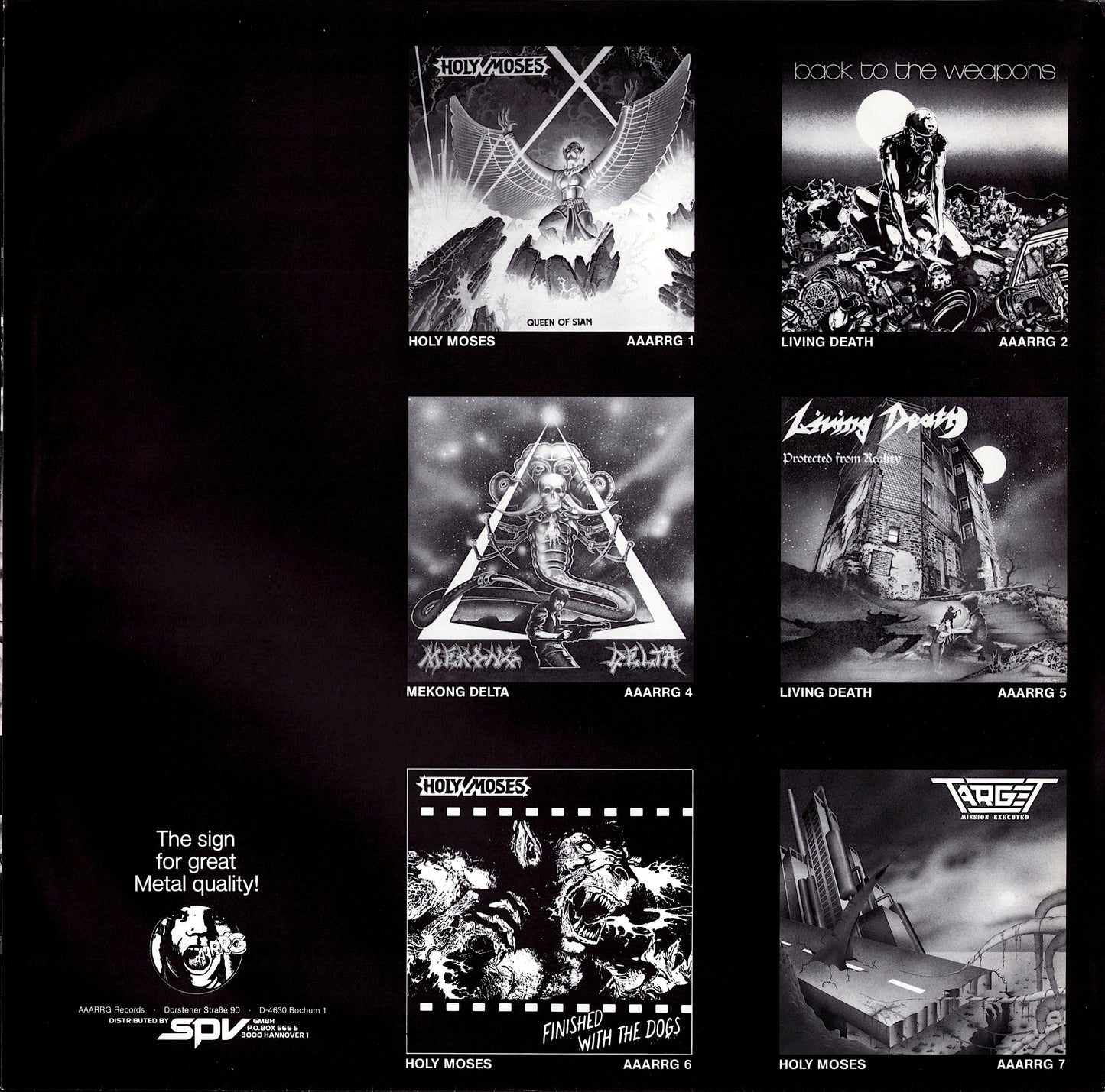 Holy Moses - Finished With The Dogs Vinyl LP