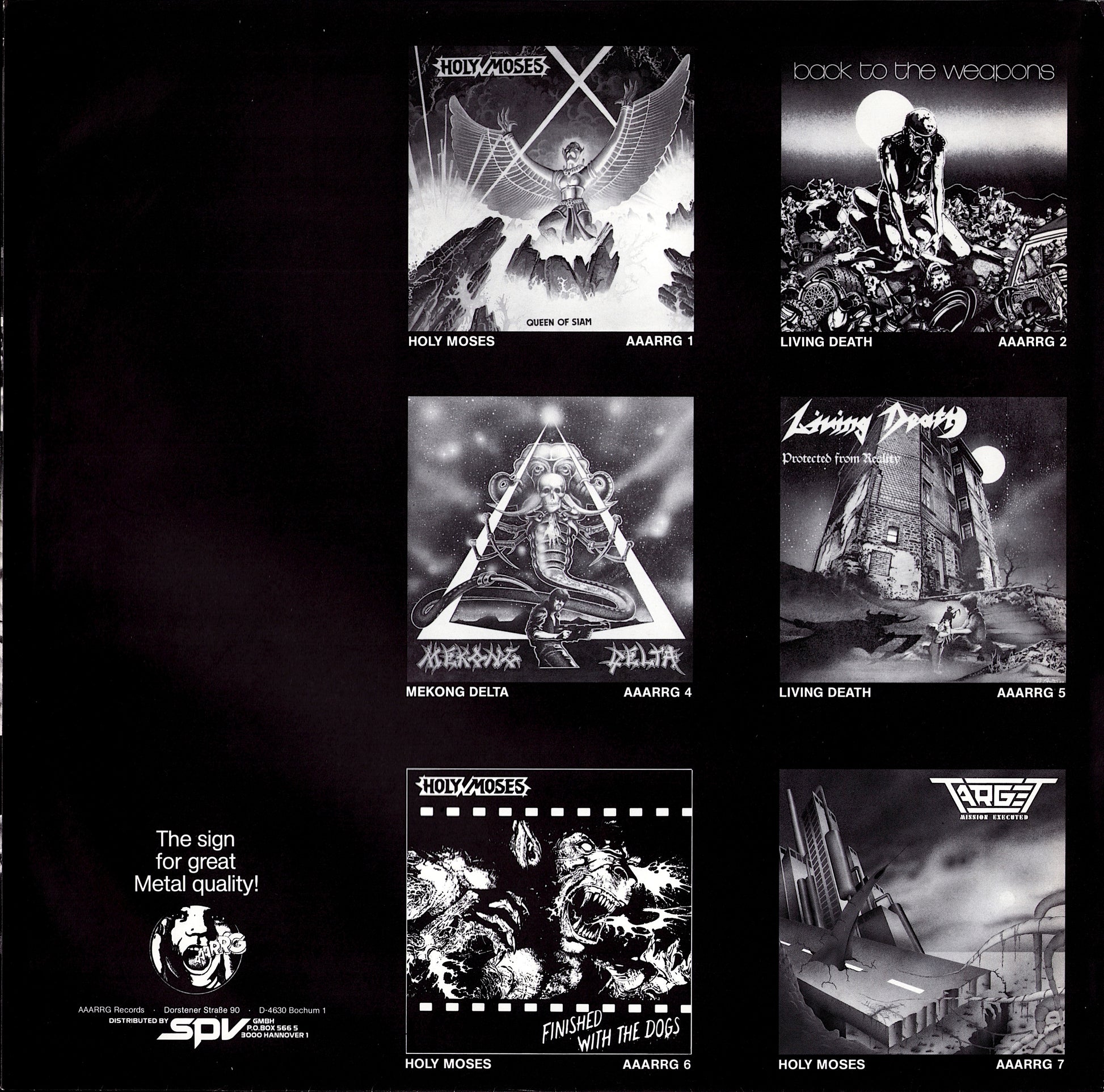 Holy Moses - Finished With The Dogs Vinyl LP