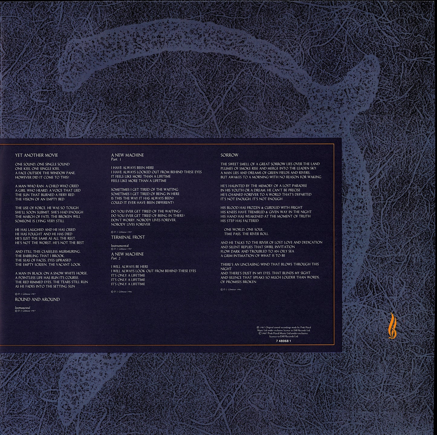 Pink Floyd - A Momentary Lapse Of Reason Vinyl LP Kopie