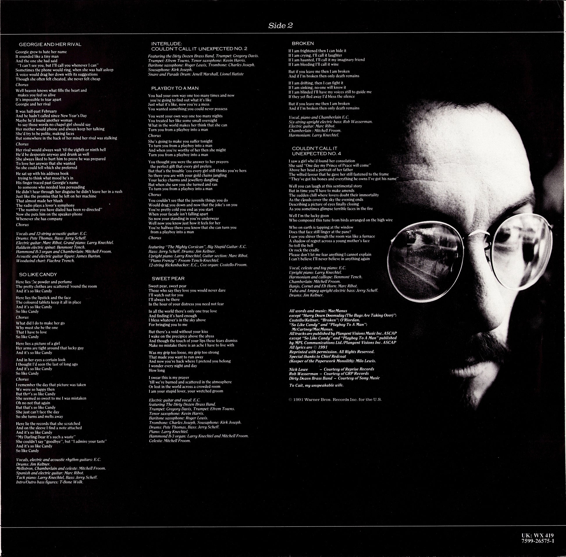 Elvis Costello And The Attractions - Punch The Clock Vinyl LP Kopie Kopie Kopie