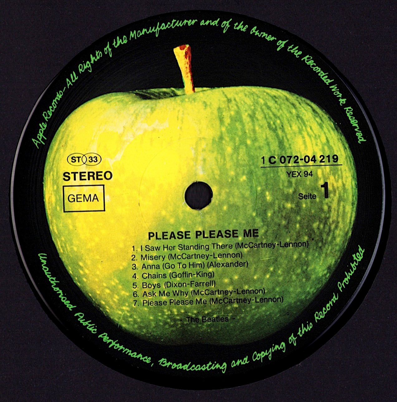 The Beatles ‎- Please Please Me Vinyl LP