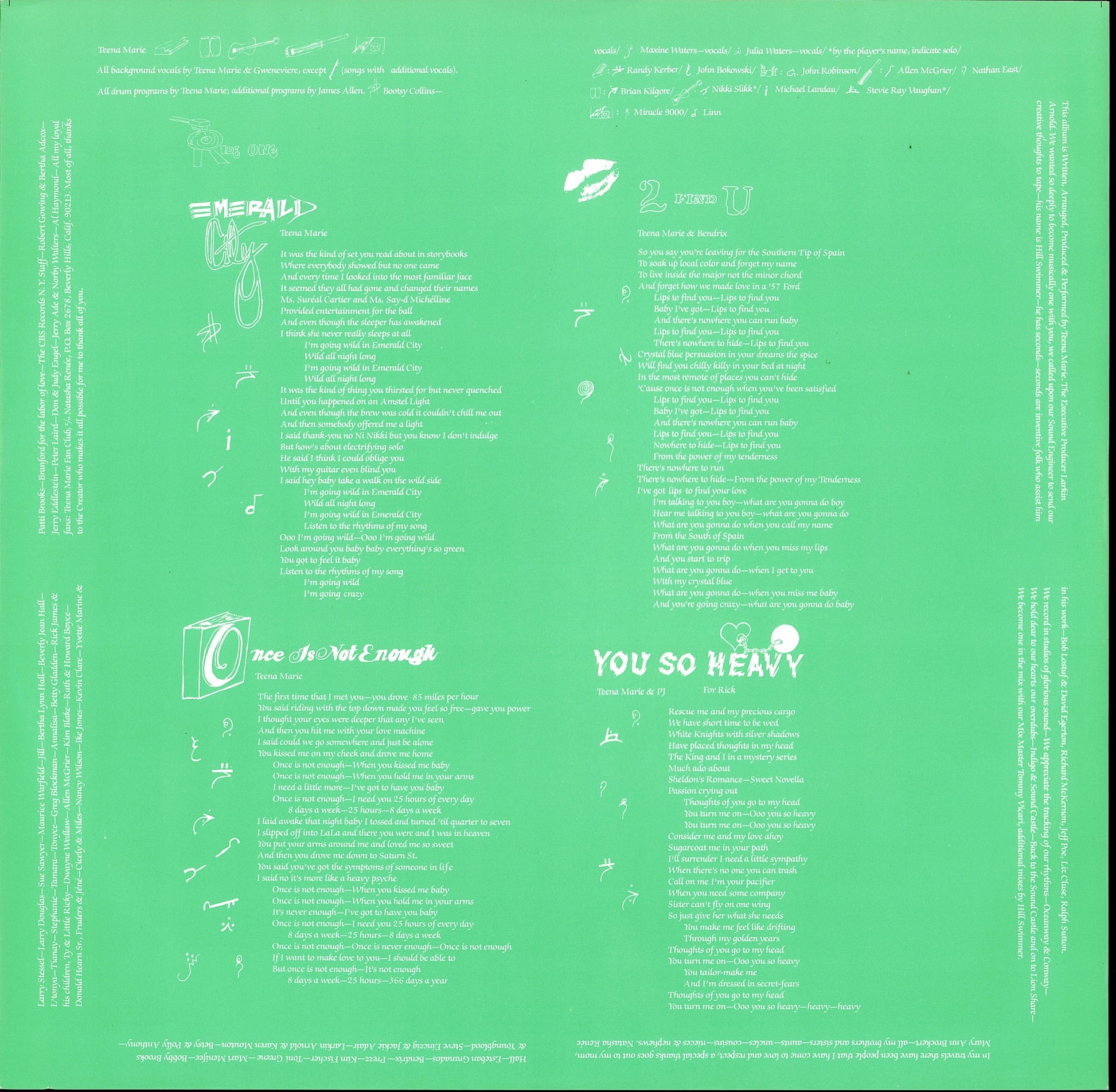 Teena Marie – Emerald City Vinyl LP