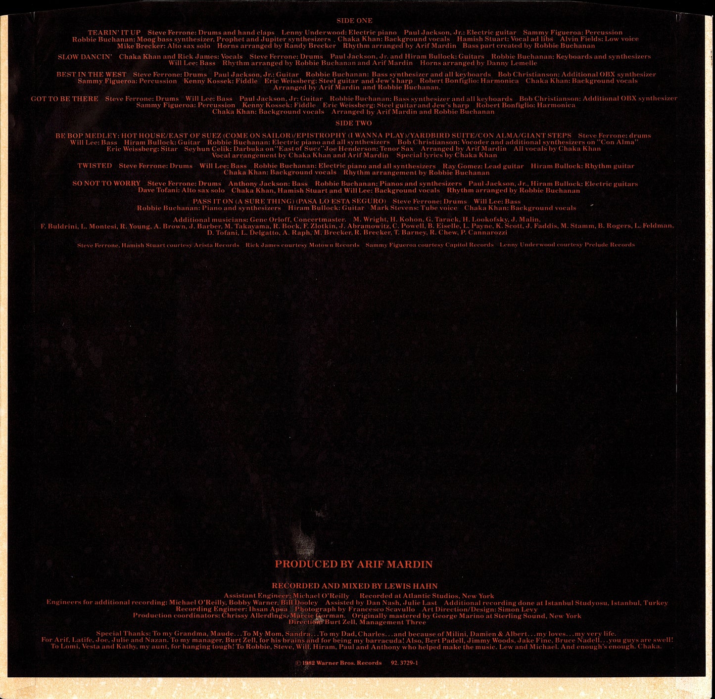 Chaka Khan – Chaka Khan Vinyl LP