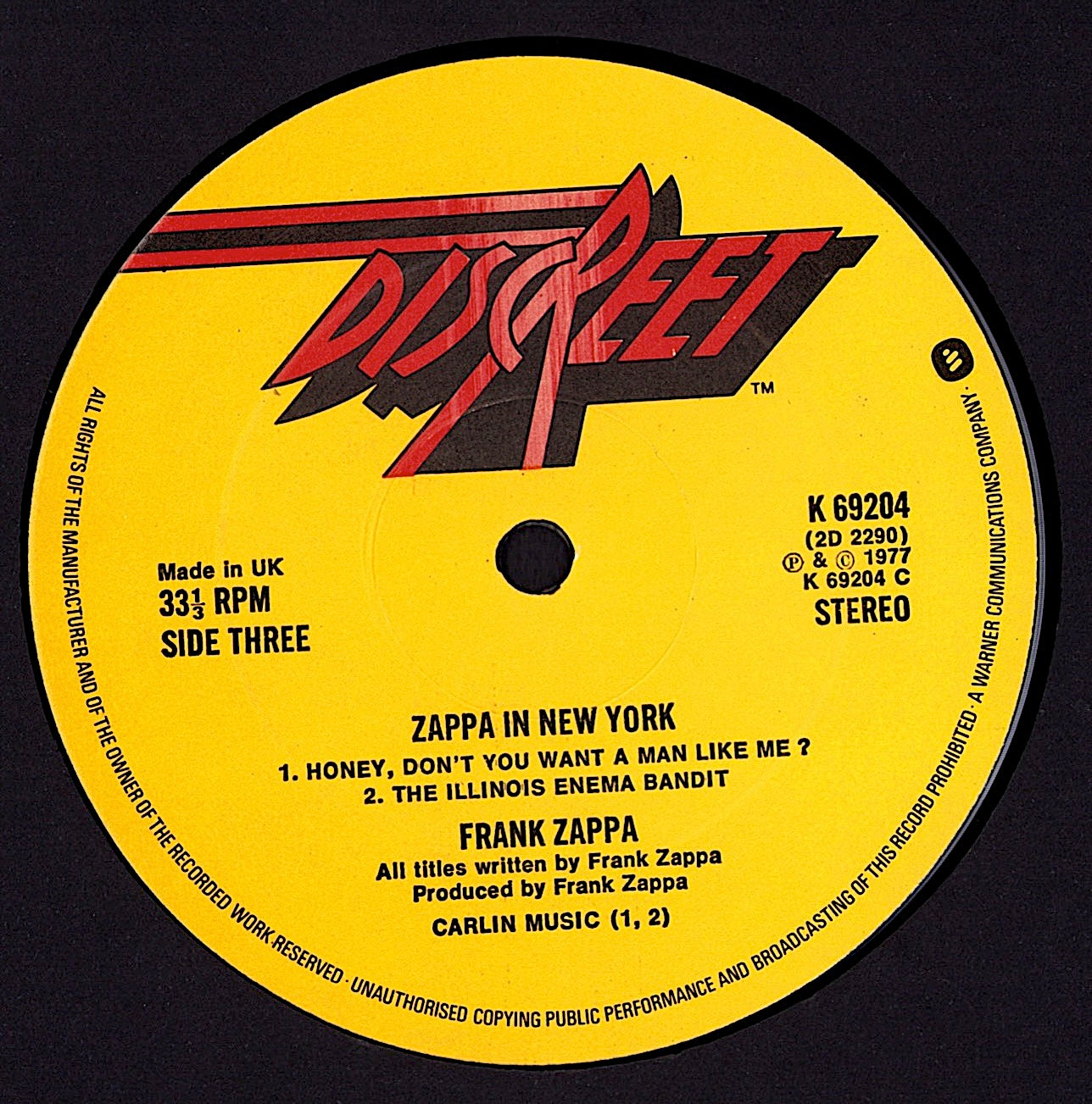 Frank Zappa – Zappa In New York Vinyl 2LP