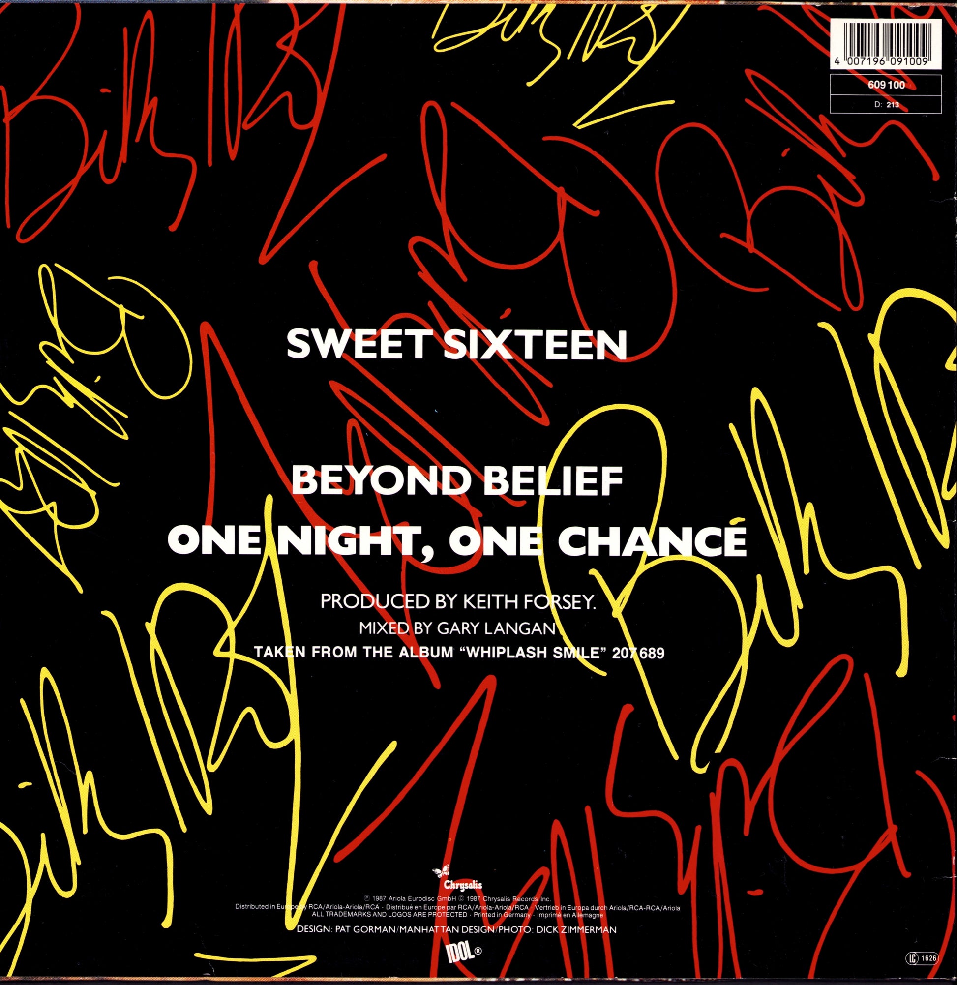 Billy Idol - Sweet Sixteen Vinyl 12"