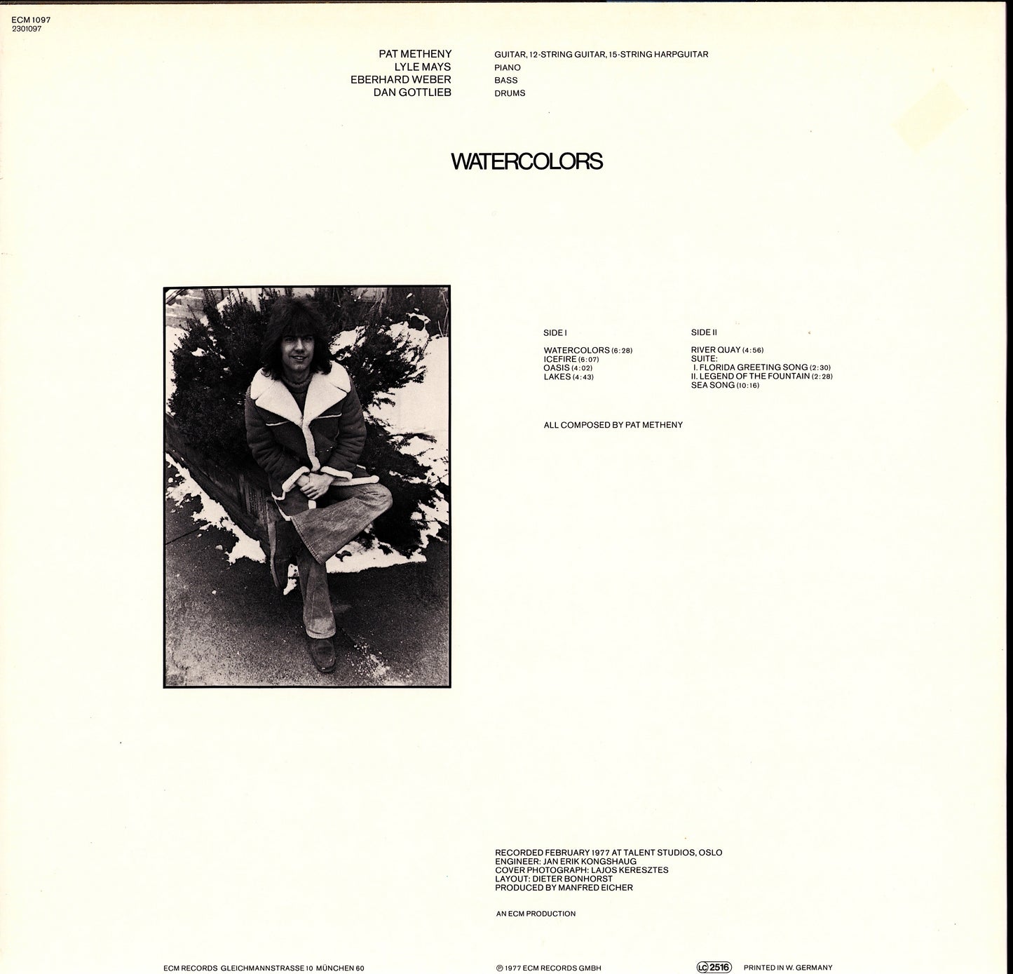 Pat Metheny – Watercolors Vinyl LP Kopie