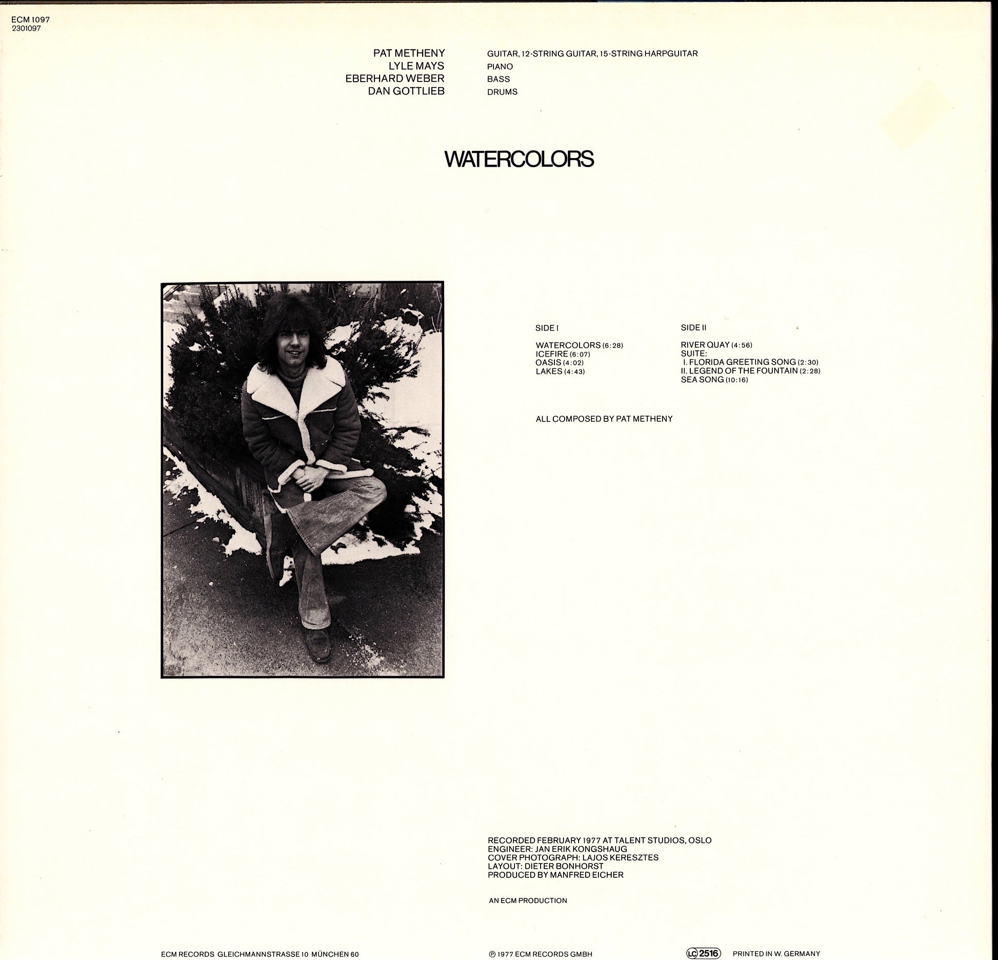 Pat Metheny – Watercolors Vinyl LP Kopie