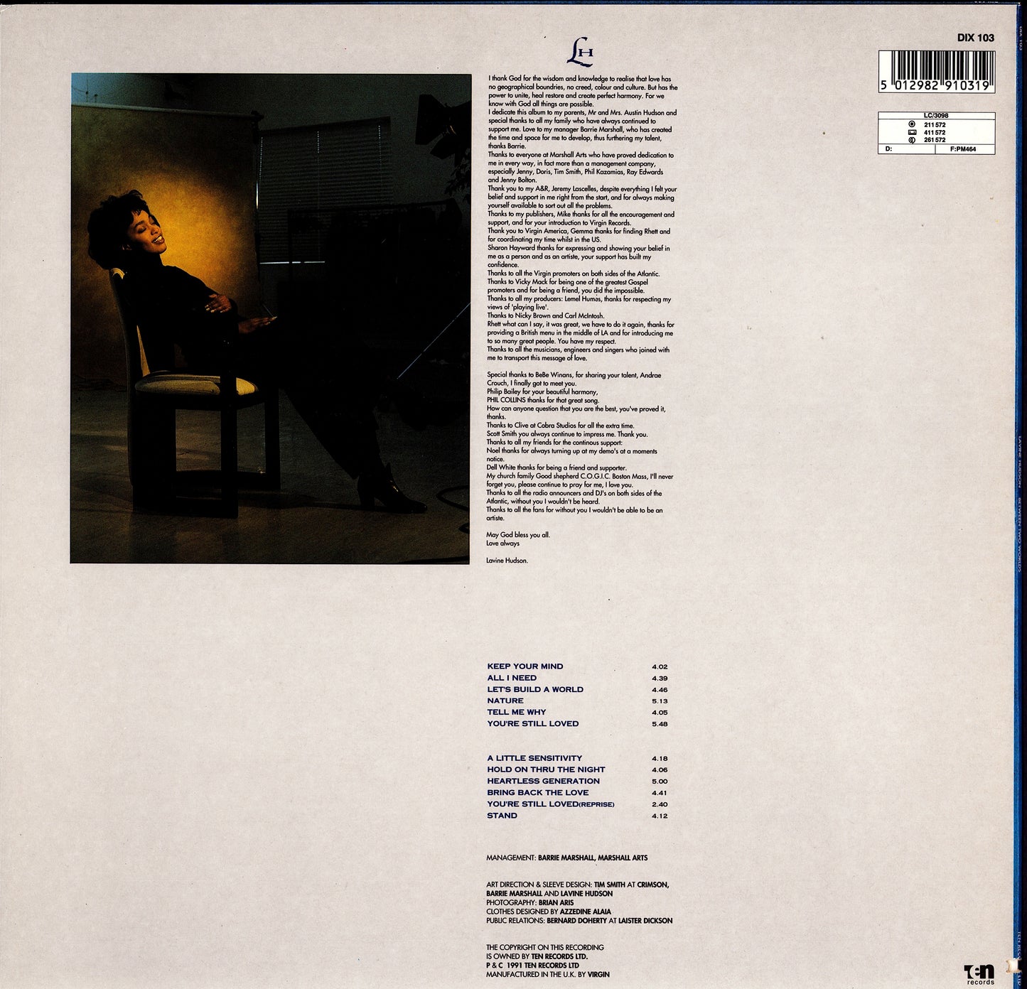 Lavine Hudson – Between Two Worlds Vinyl LP