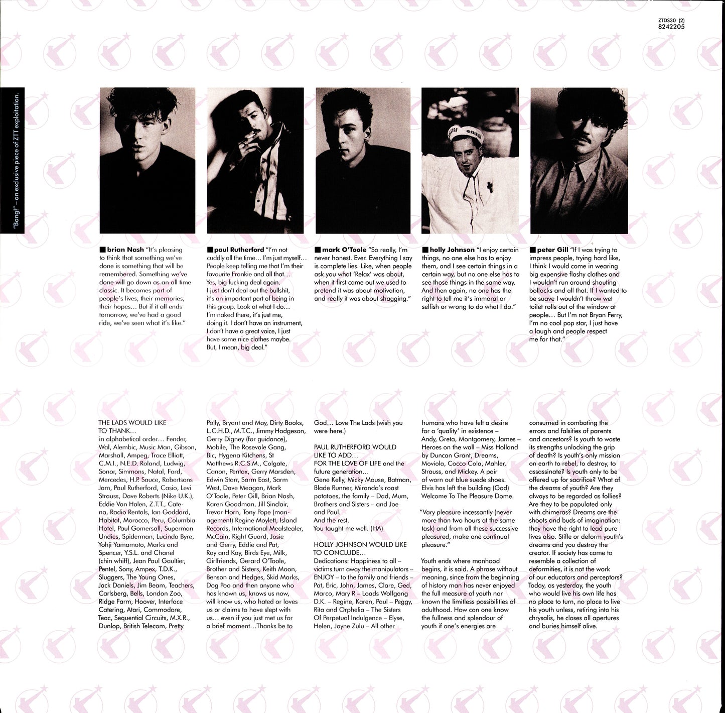 Frankie Goes To Hollywood ‎– Welcome To The Pleasuredome Vinyl 2LP Kopie