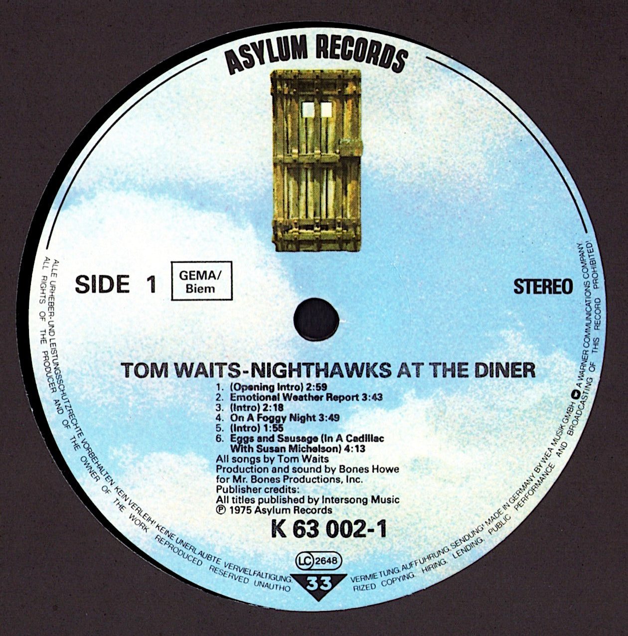 Tom Waits - Nighthawks At The Diner Vinyl 2LP