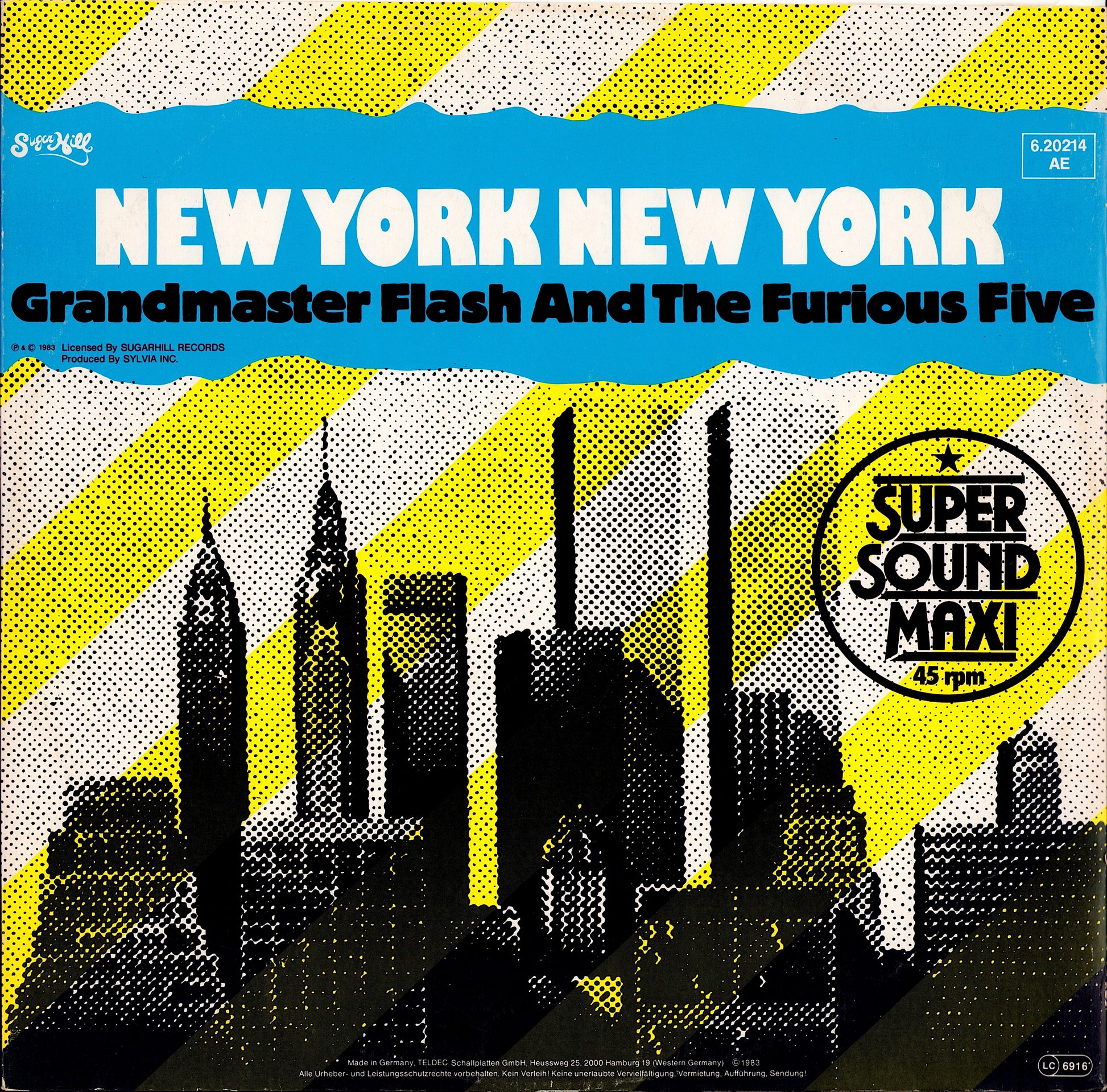 Grandmaster Flash & The Furious Five – New York New York Vinyl 12" Maxi-Single