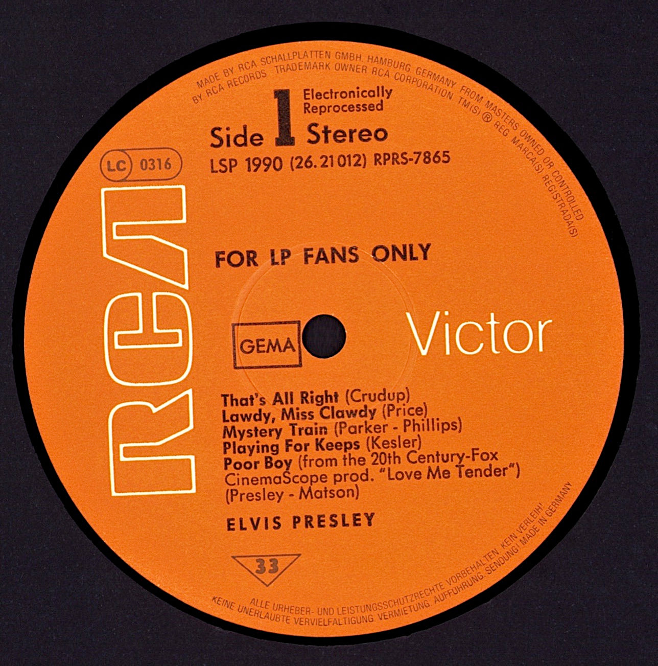 Elvis Presley – For LP Fans Only Vinyl LP