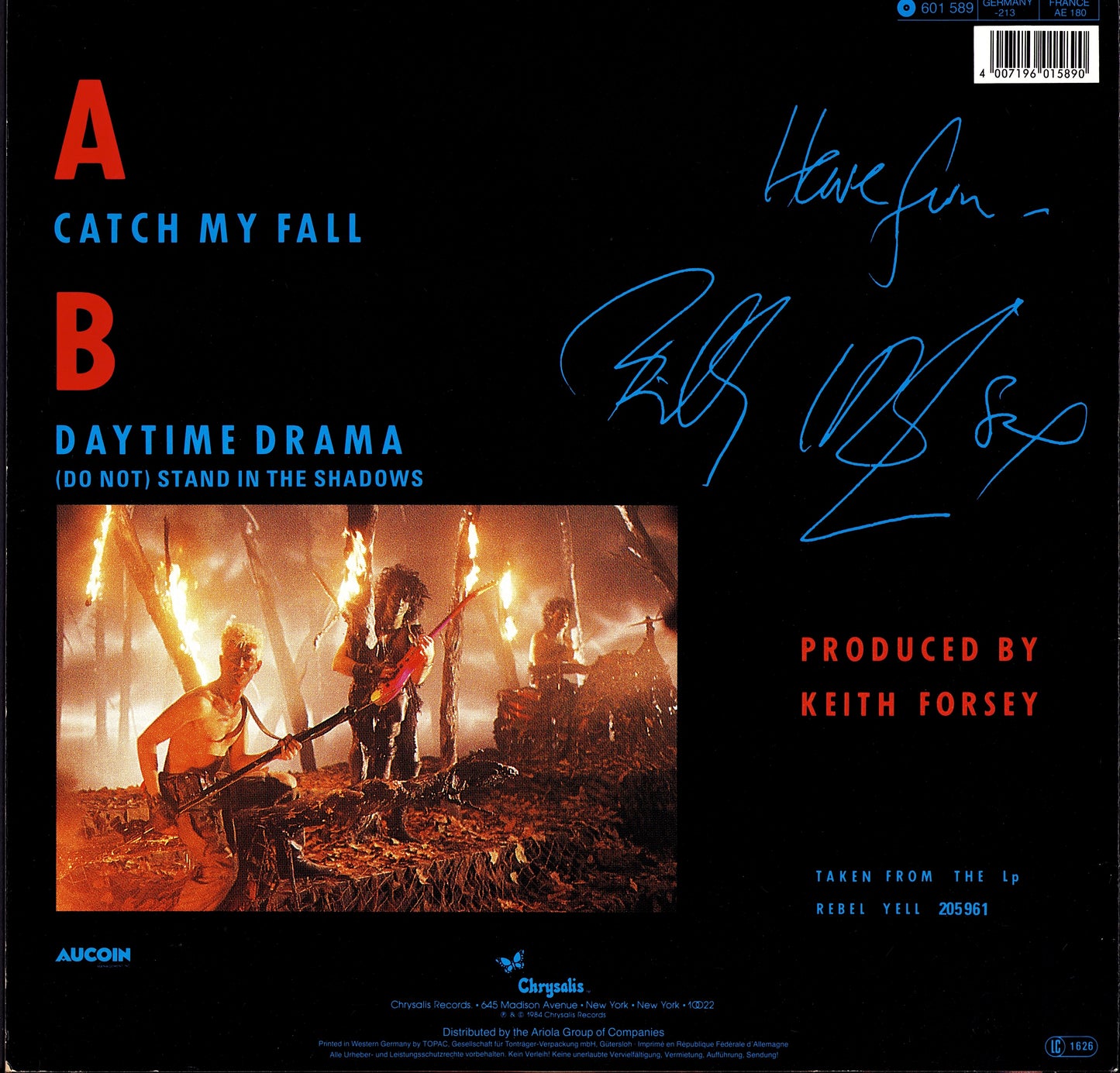 Billy Idol - Catch My Fall Vinyl 12"