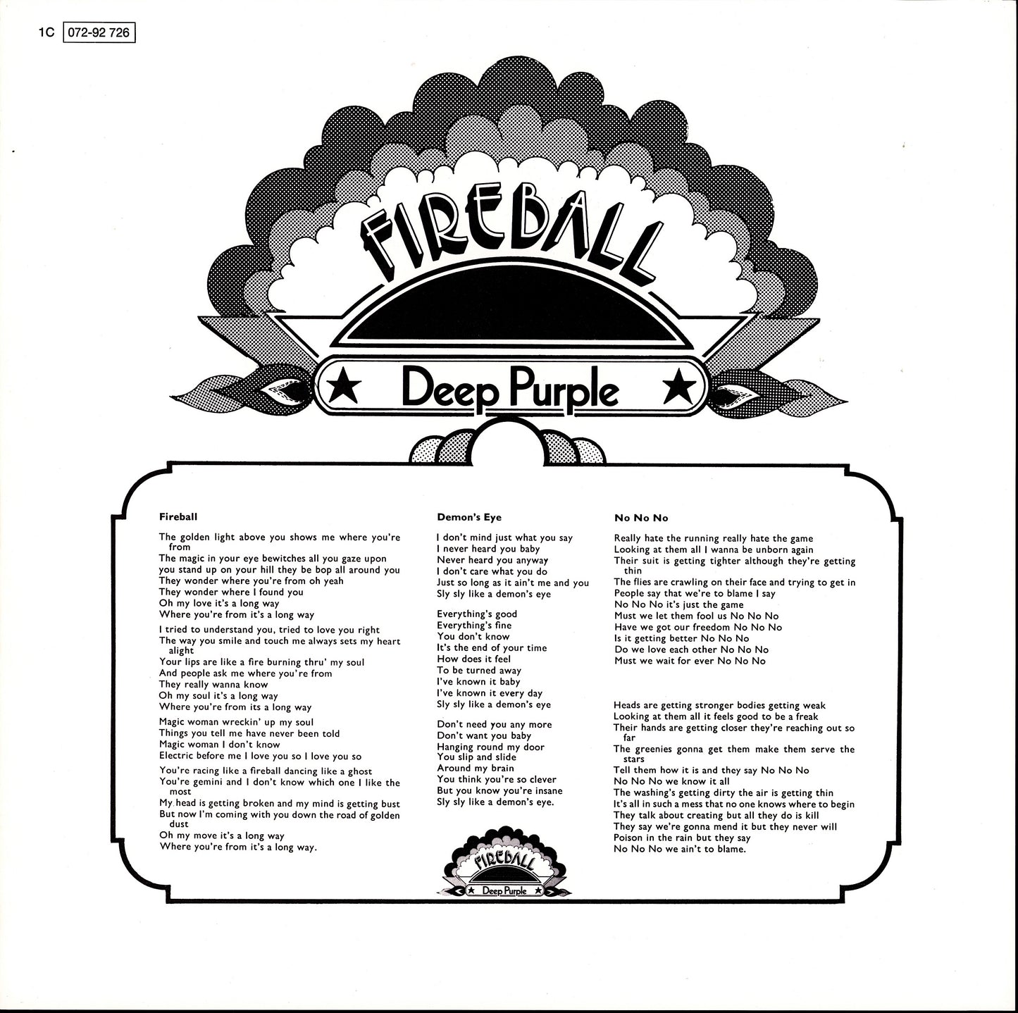 Deep Purple - Fireball Vinyl LP Kopie