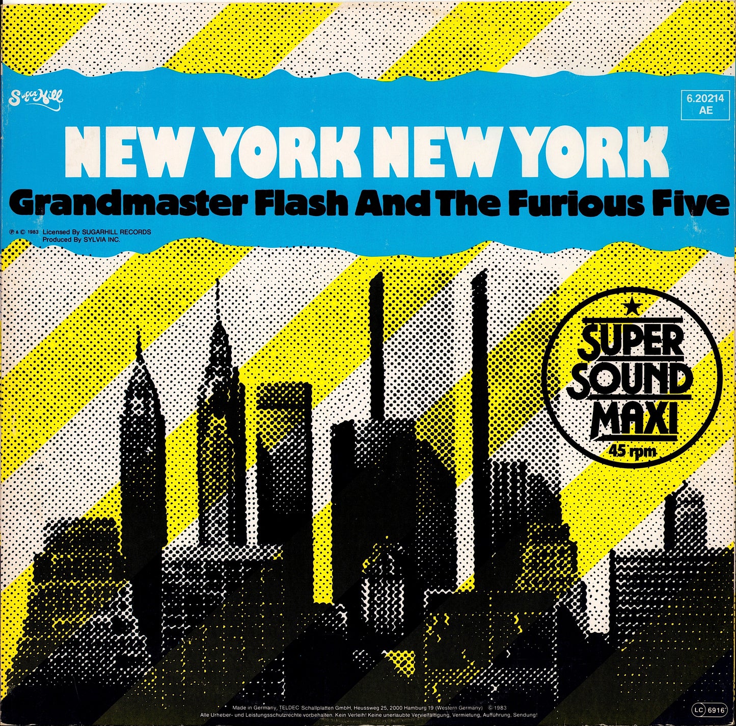 Grandmaster Flash & The Furious Five – New York New York Vinyl 12" Maxi-Single