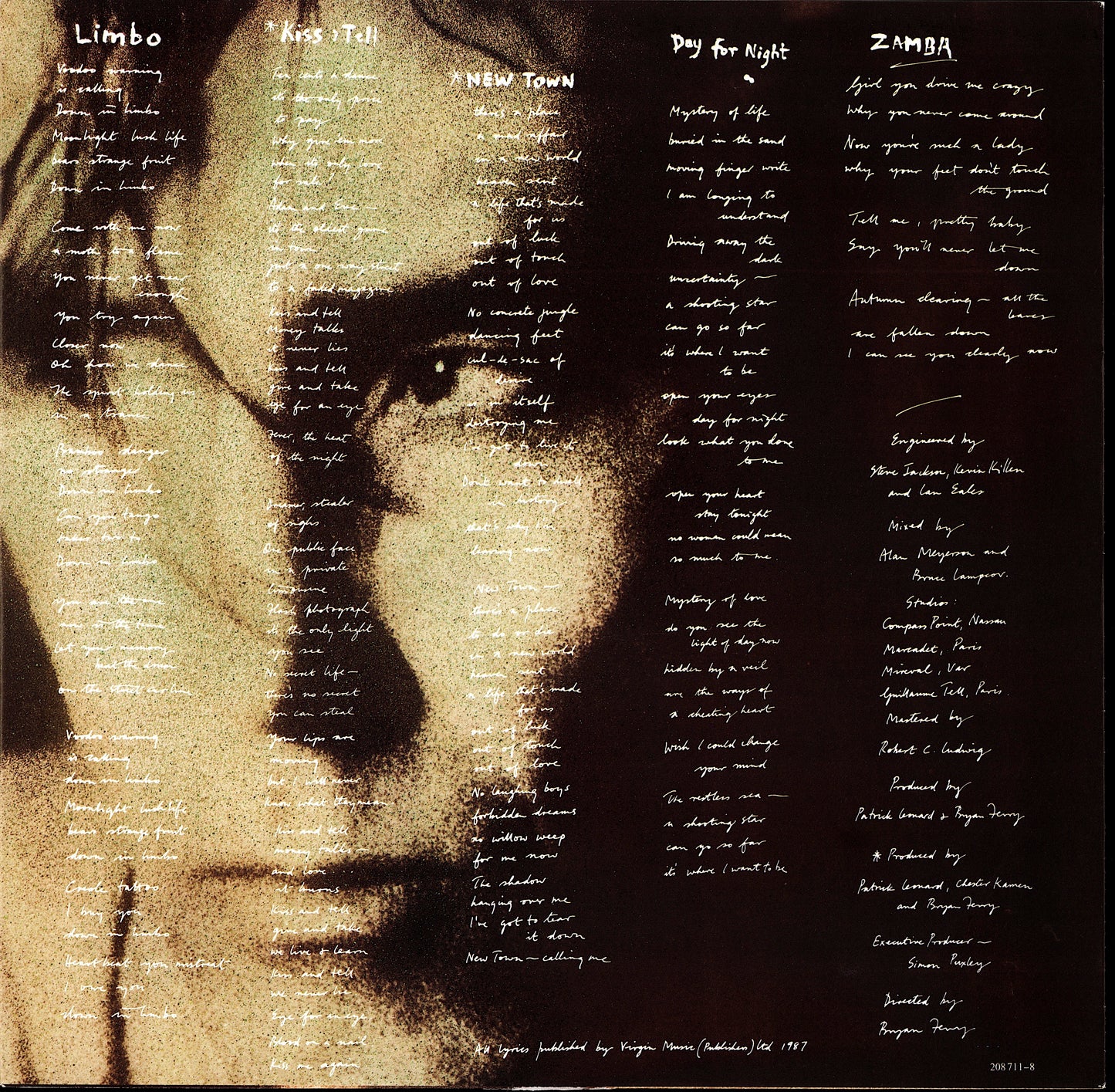 Bryan Ferry ‎- Bête Noire Vinyl LP Kopie