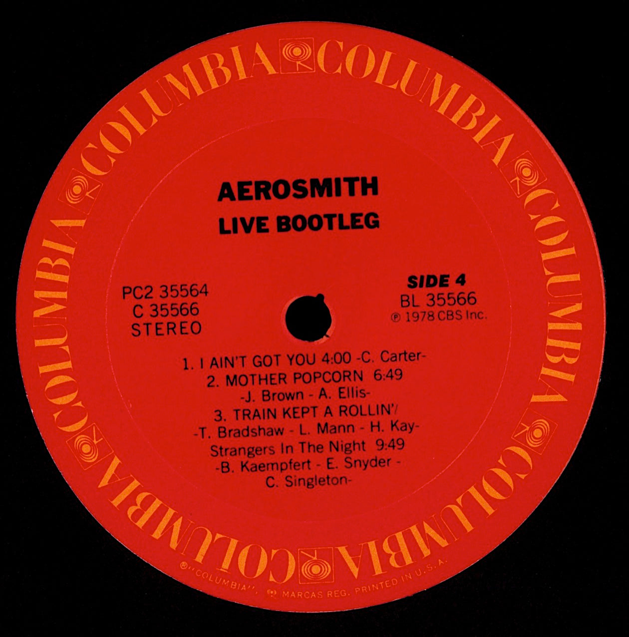 Aerosmith - Live! Bootleg Vinyl 2LP