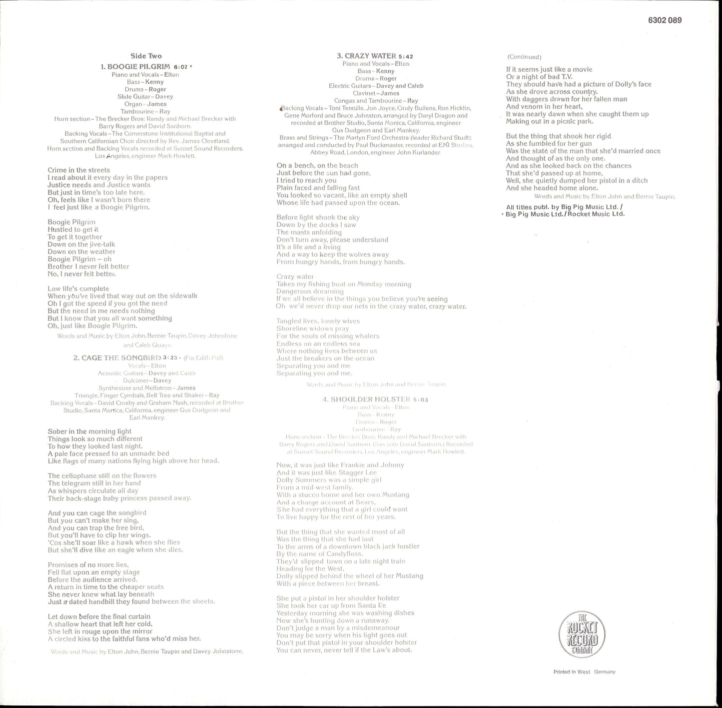 Elton John ‎- Blue Moves Vinyl 2LP Kopie