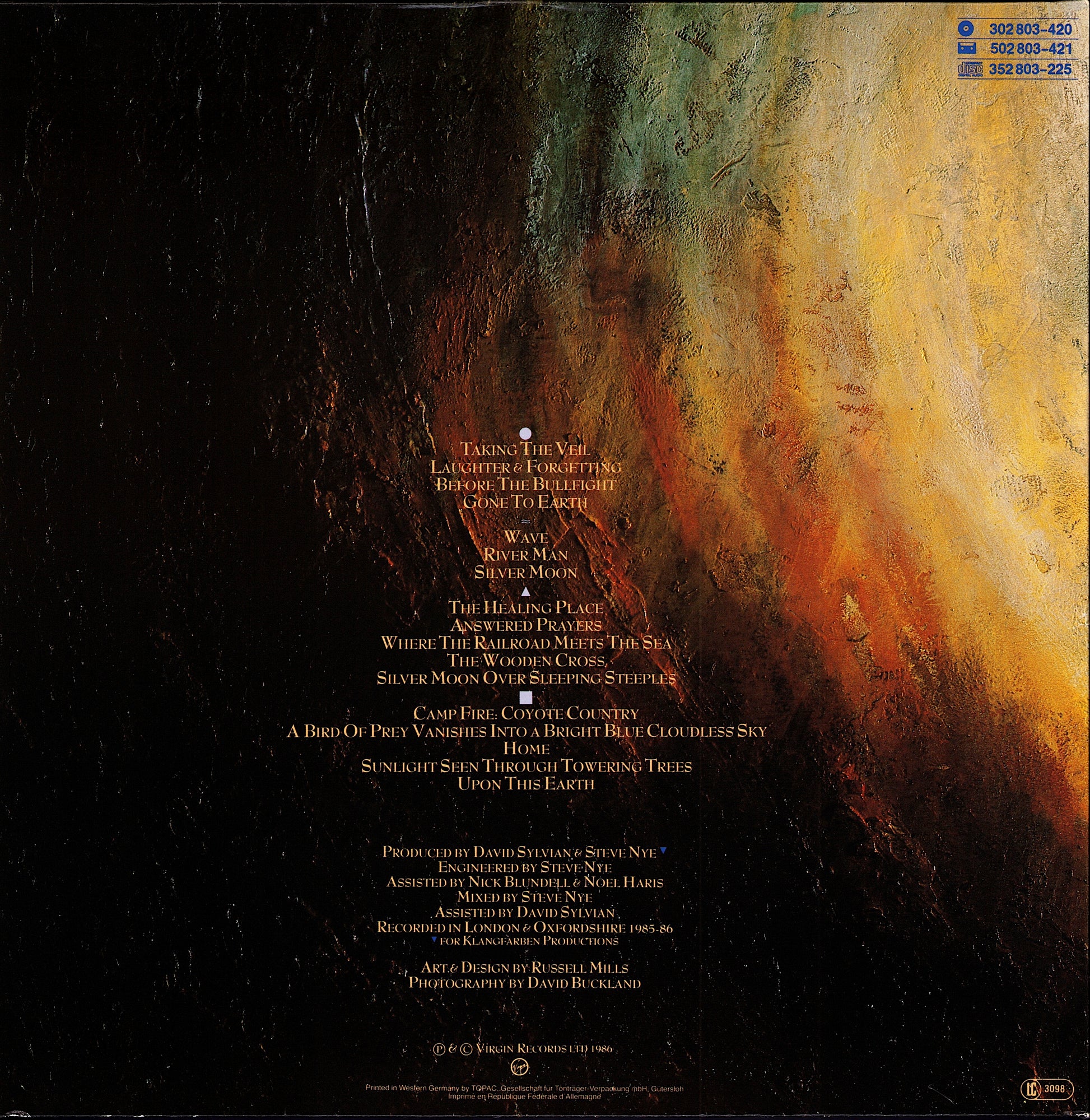 David Sylvian – Gone To Earth Vinyl 2LP