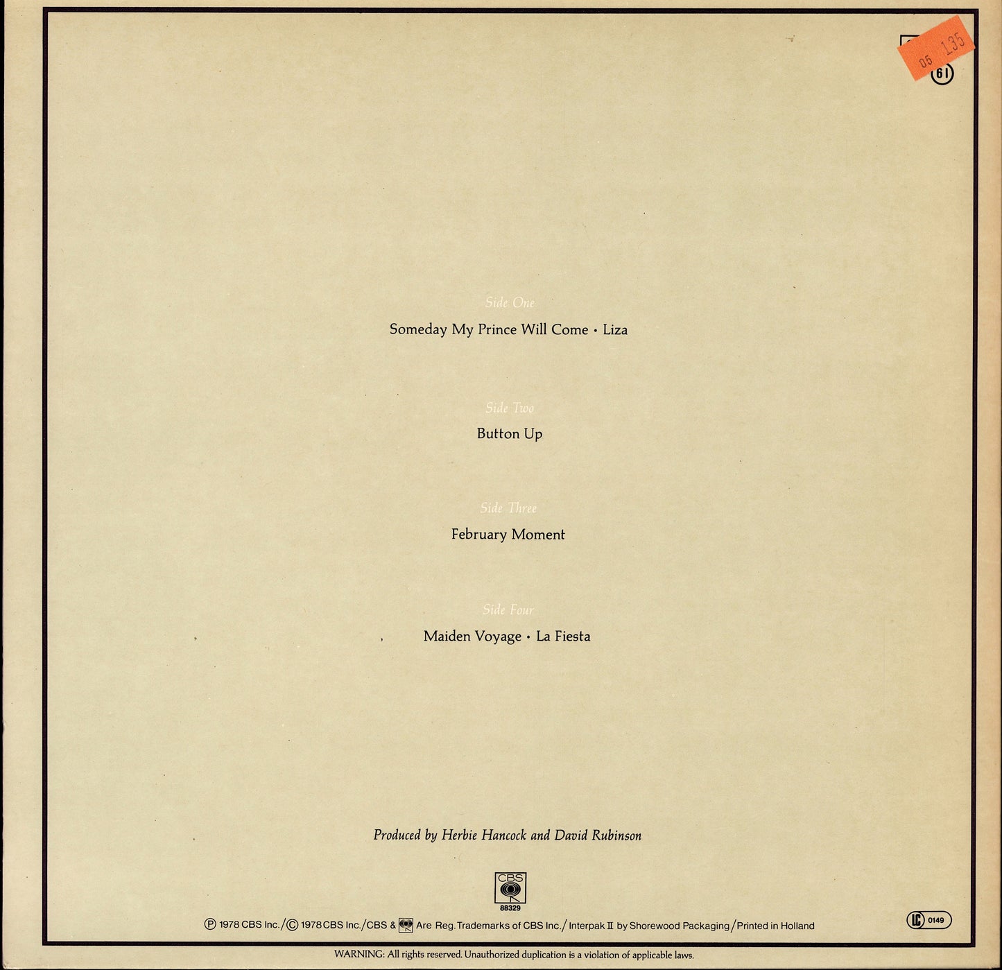 Herbie Hancock & Chick Corea – An Evening With Herbie Hancock & Chick Corea In Concert Vinyl 2LP Kopie