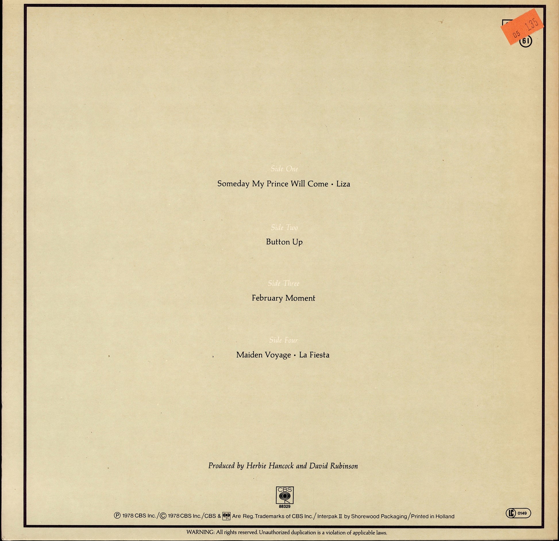 Herbie Hancock & Chick Corea – An Evening With Herbie Hancock & Chick Corea In Concert Vinyl 2LP Kopie