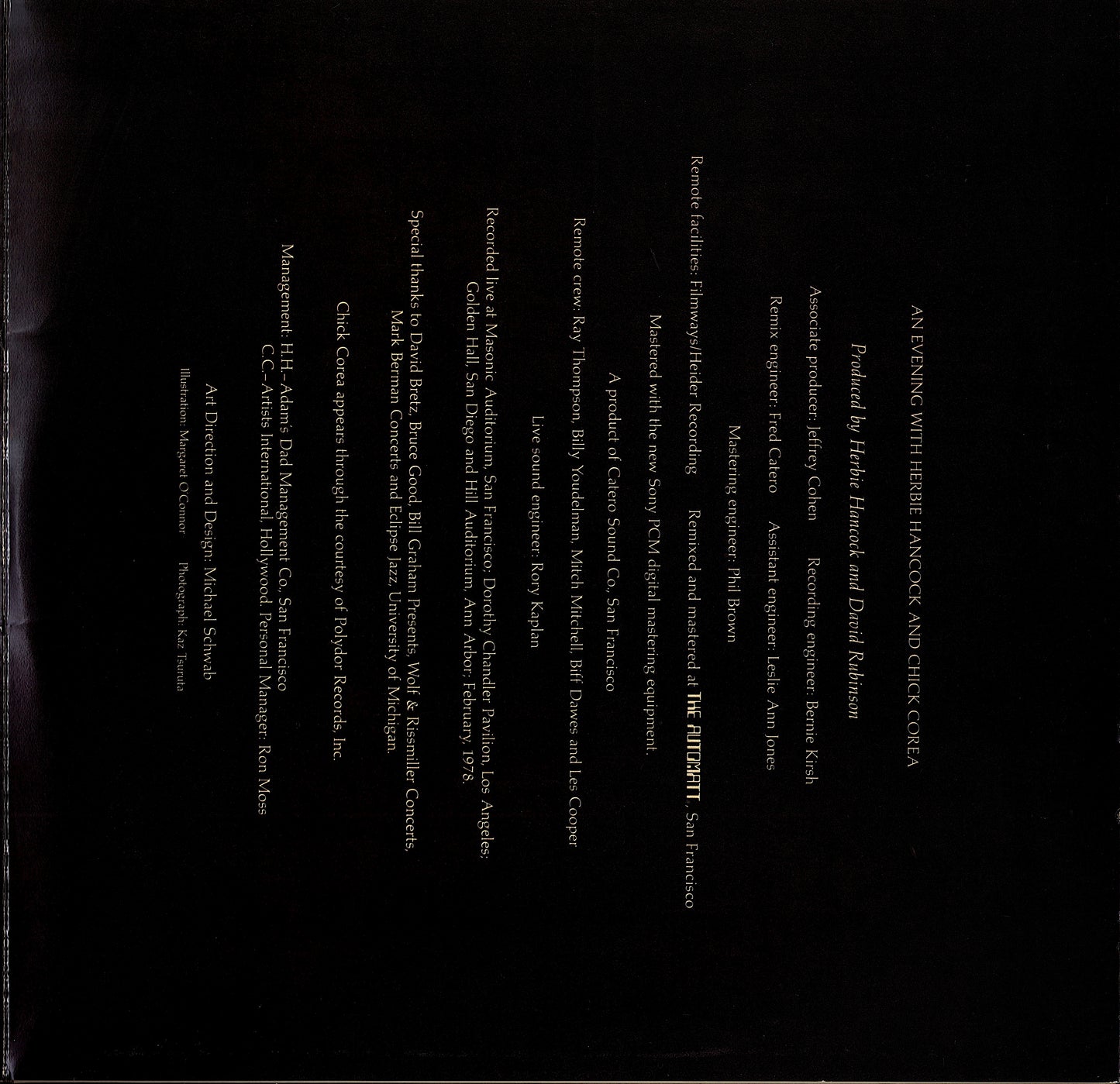 Herbie Hancock & Chick Corea – An Evening With Herbie Hancock & Chick Corea In Concert Vinyl 2LP Kopie