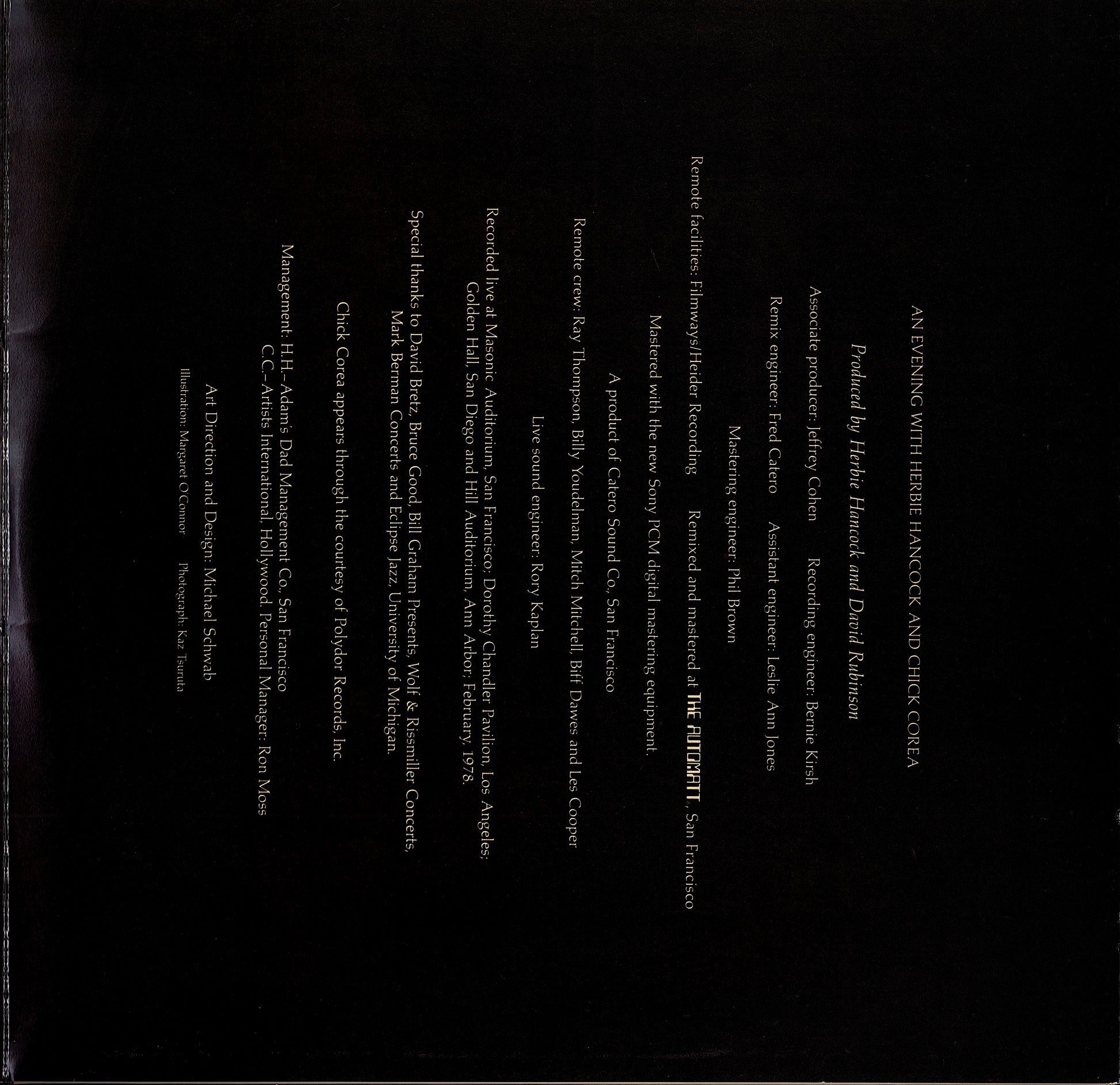 Herbie Hancock & Chick Corea – An Evening With Herbie Hancock & Chick Corea In Concert Vinyl 2LP Kopie