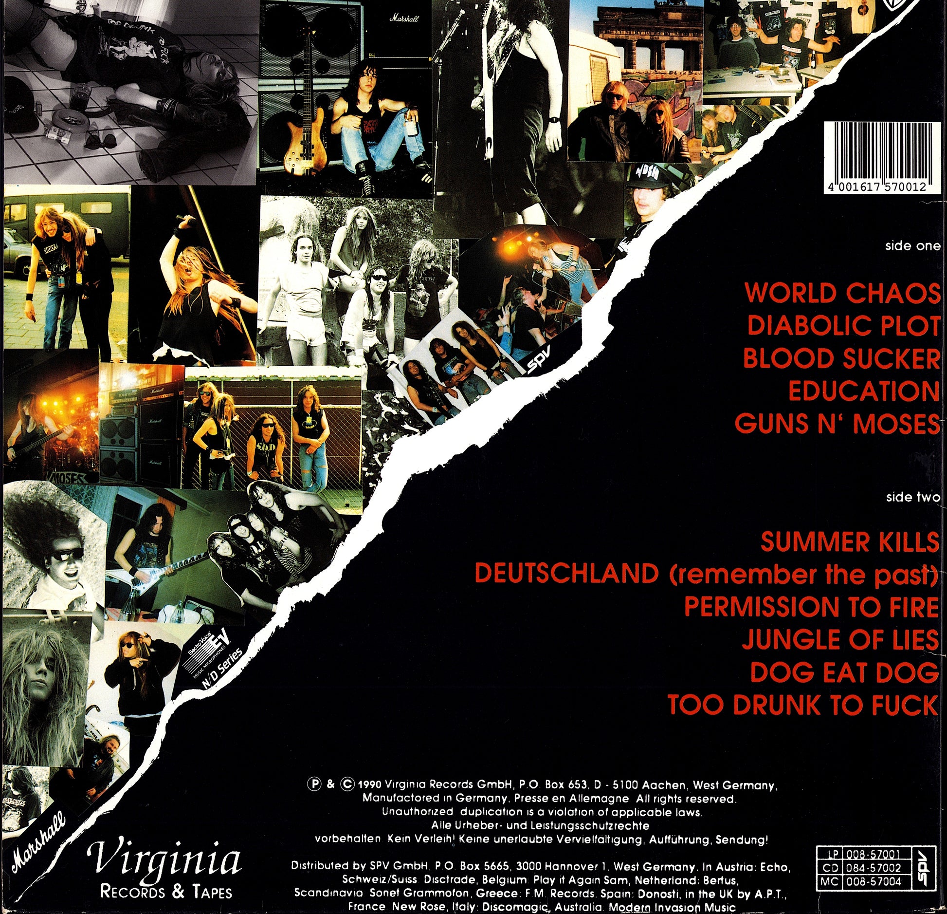 Holy Moses – World Chaos Vinyl LP