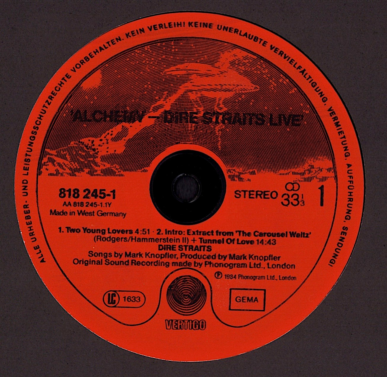 Dire Straits ‎- Alchemy - Dire Straits Live Vinyl 2LP