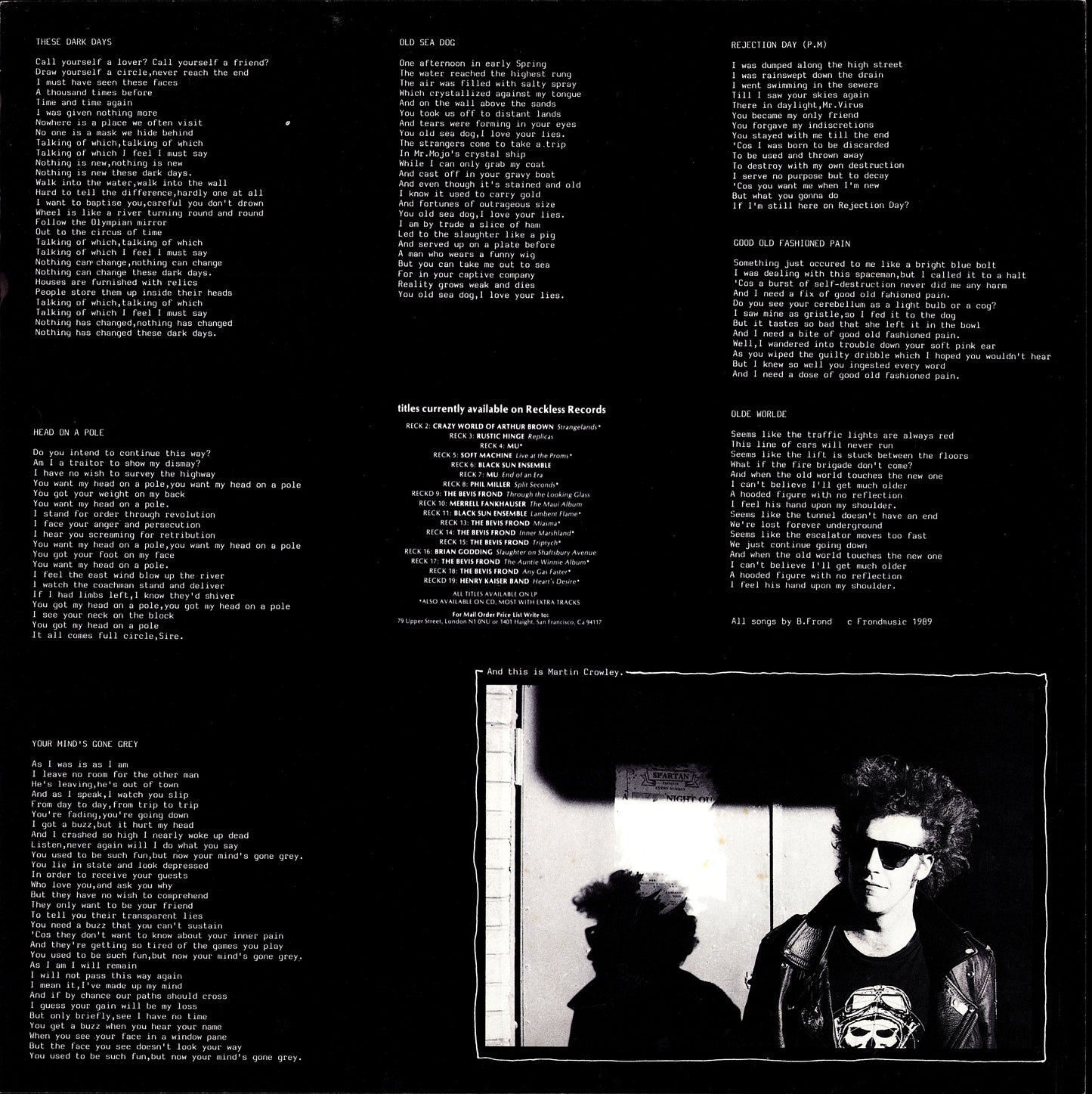 The Bevis Frond – Any Gas Faster Vinyl LP