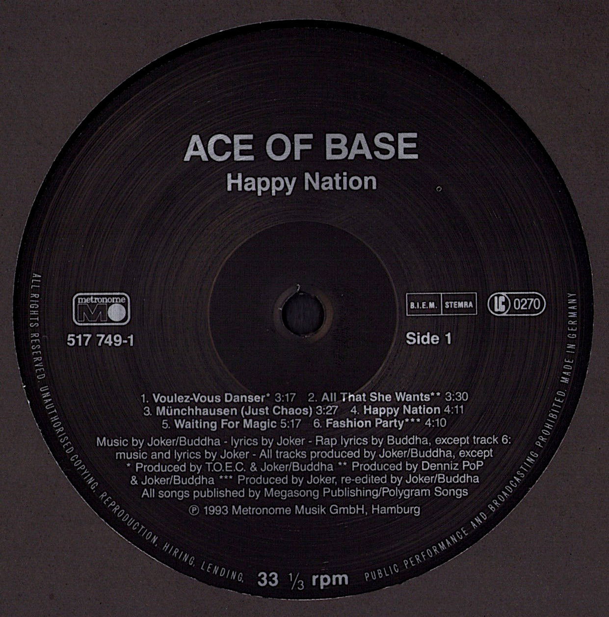 Ace Of Base – Happy Nation Vinyl LP