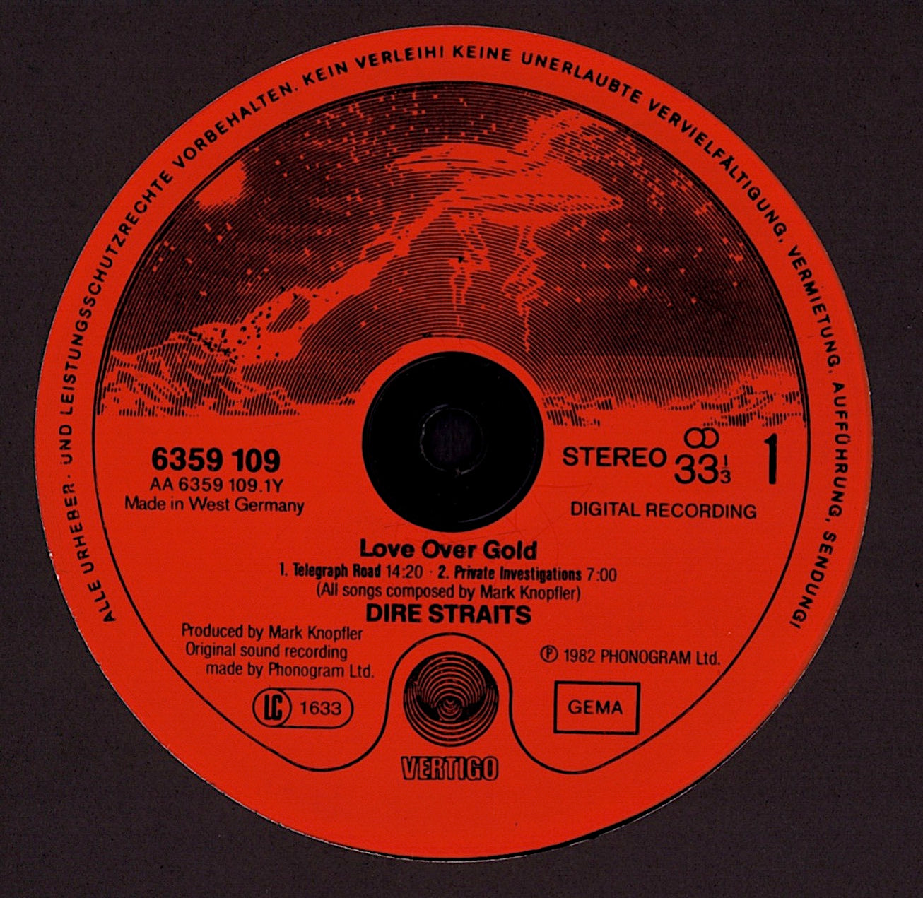 Dire Straits - Love Over Gold Vinyl LP