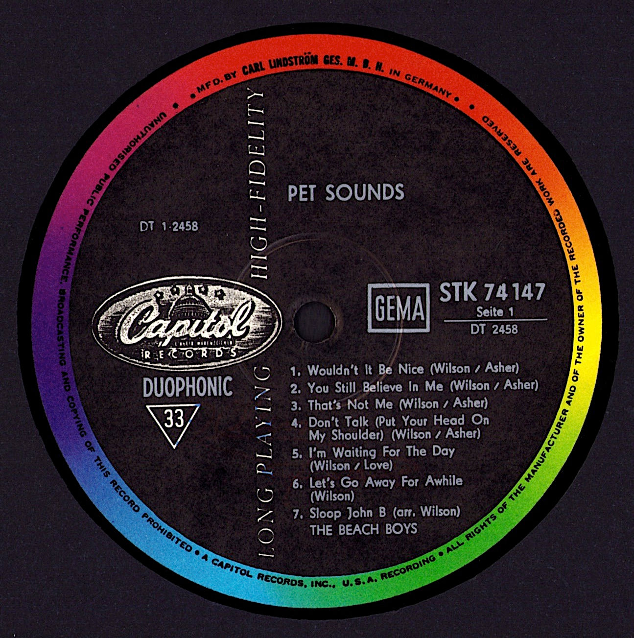 The Beach Boys – Pet Sounds Vinyl LP