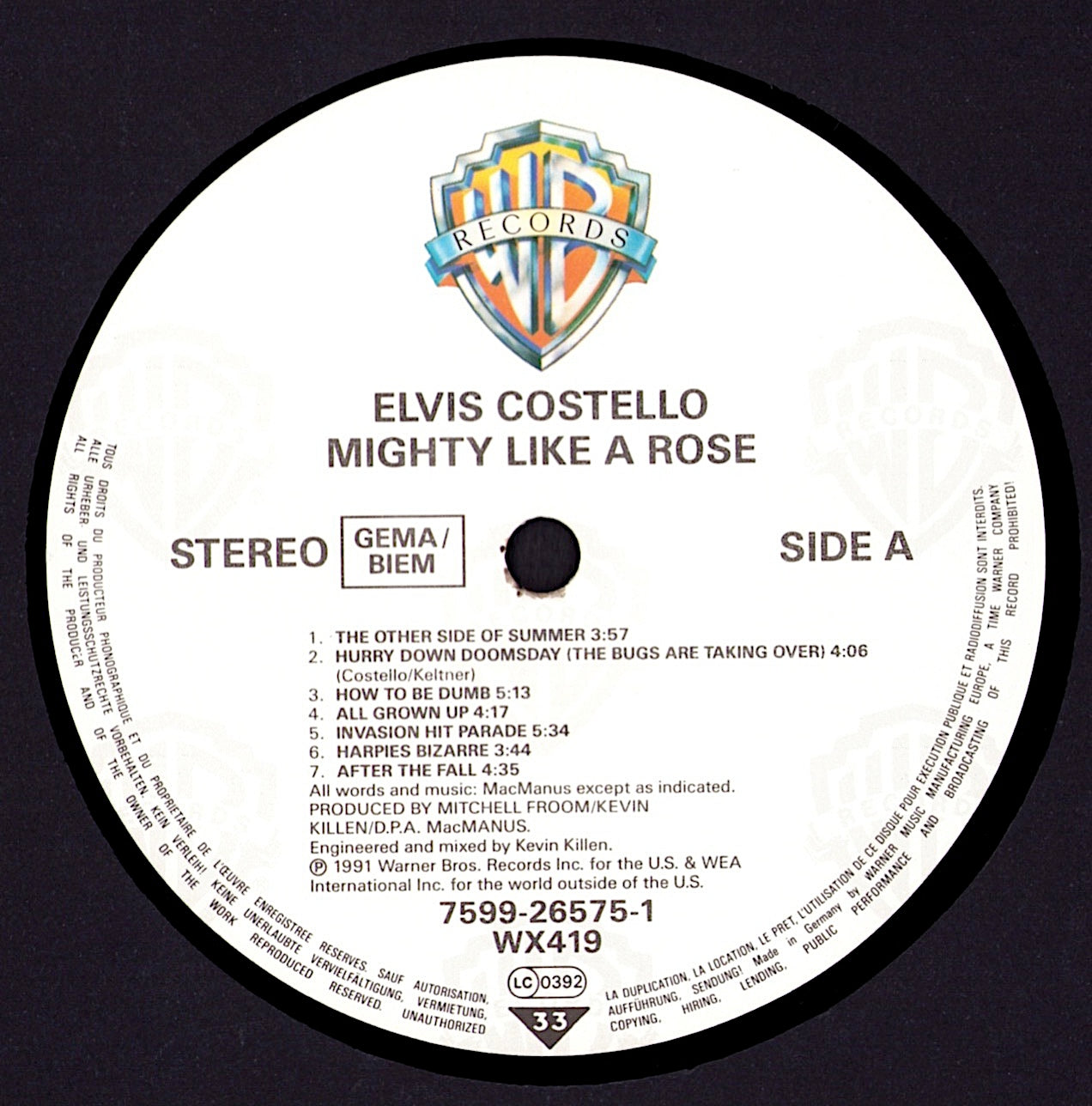 Elvis Costello And The Attractions - Punch The Clock Vinyl LP Kopie Kopie Kopie