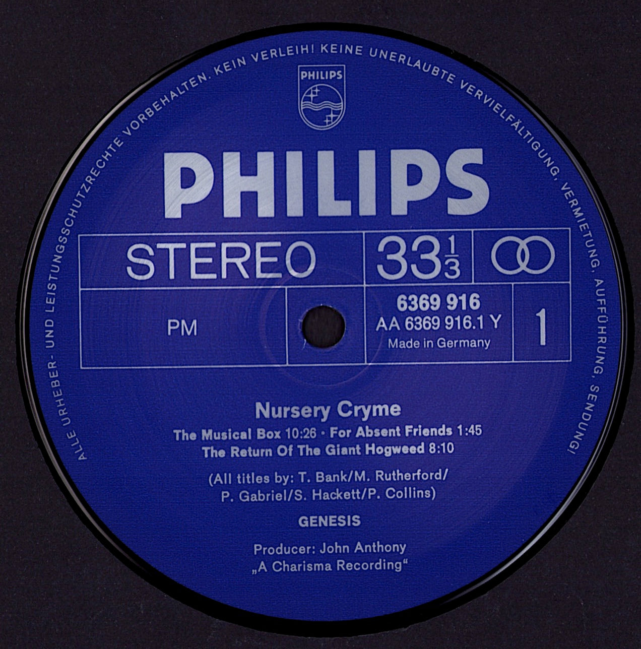 Genesis – Nursery Cryme Vinyl LP