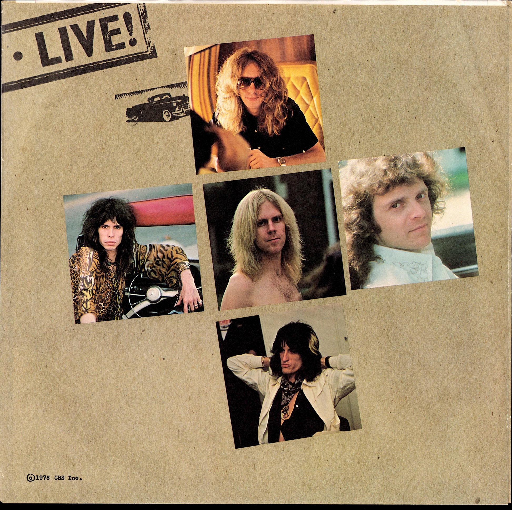 Aerosmith - Live! Bootleg Vinyl 2LP