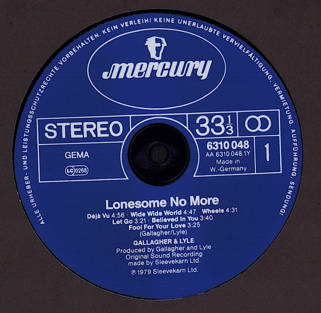 Gallagher & Lyle – Lonesome No More Vinyl LP