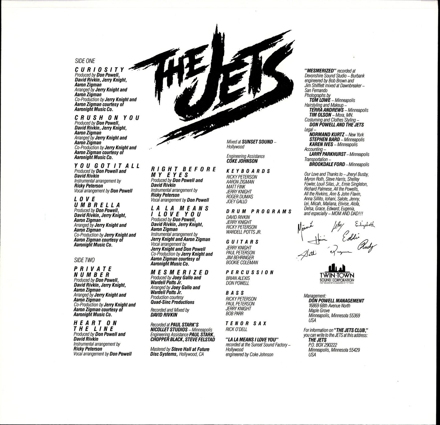 The Jets – The Jets Vinyl LP