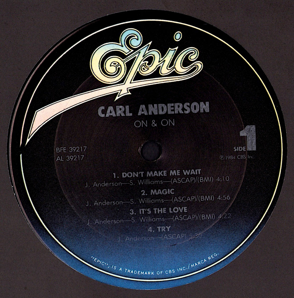 Carl Anderson – On & On Vinyl LP
