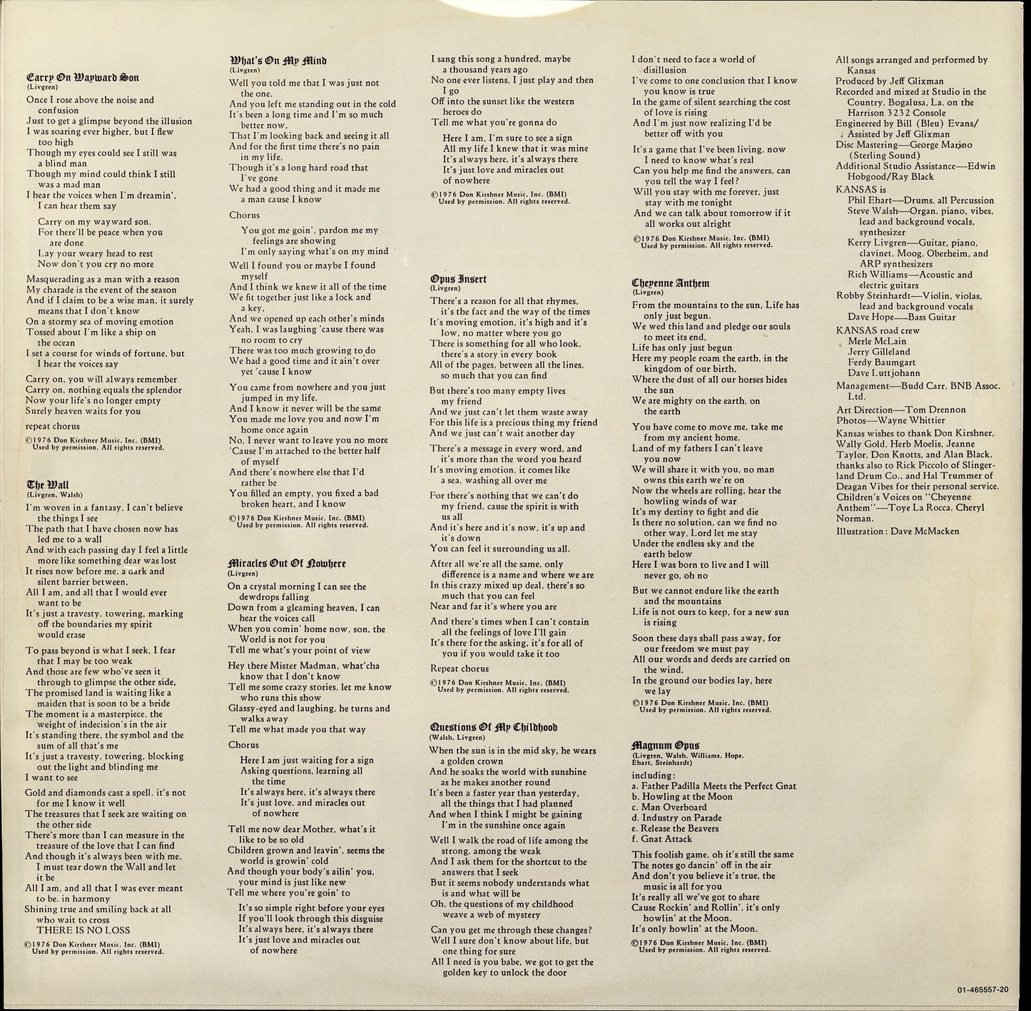 Kansas - Point Of Know Return Vinyl LP