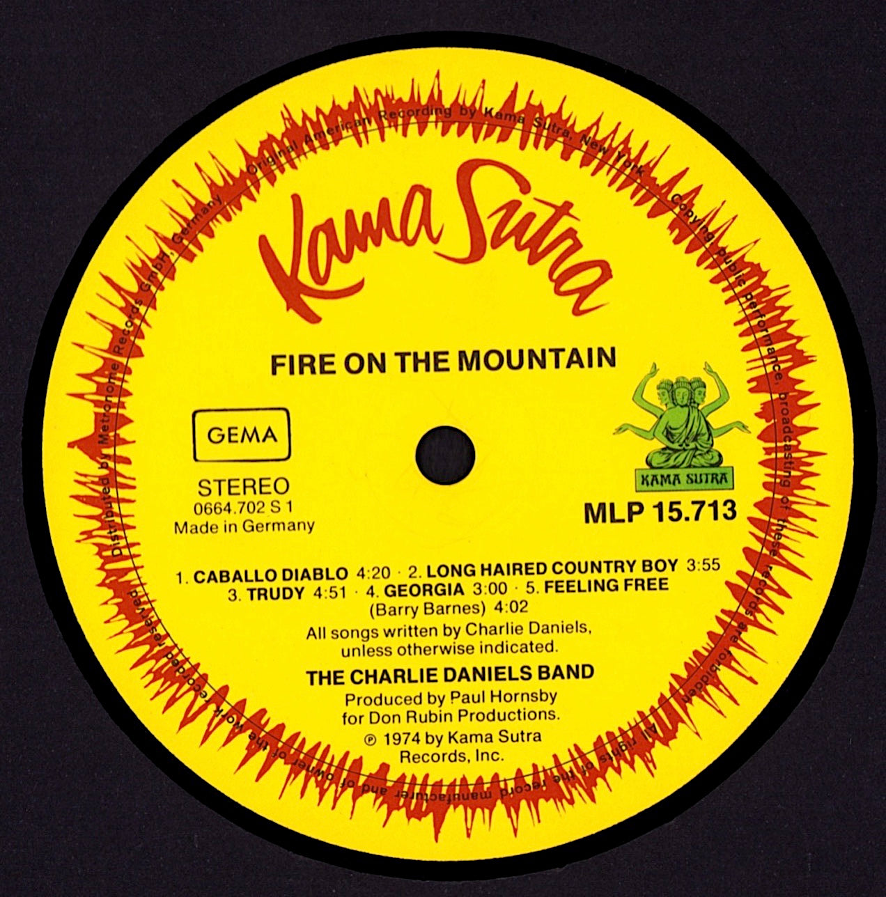 The Charlie Daniels Band – Fire On The Mountain Vinyl LP