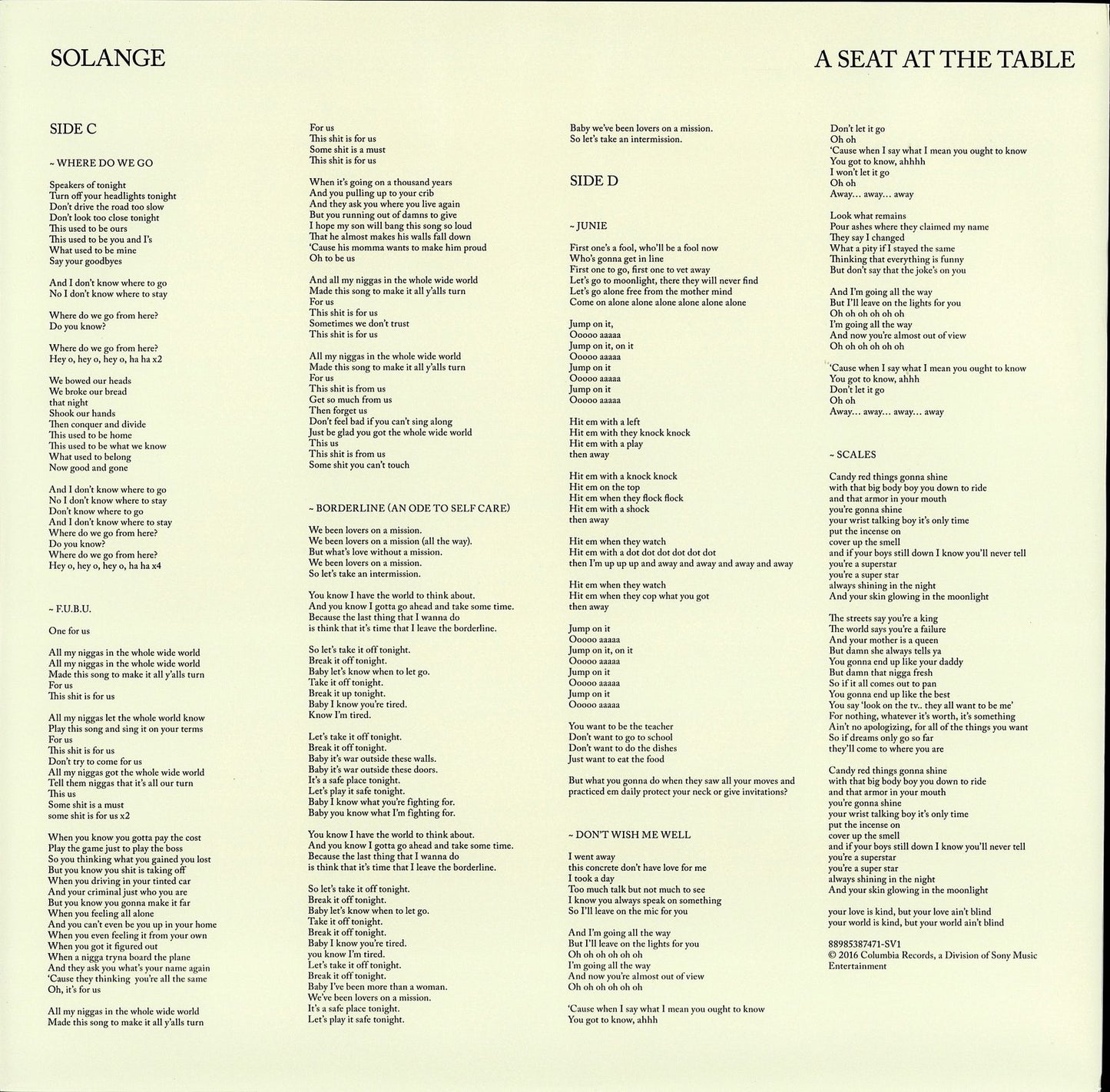 Solange - A Seat At The Table Vinyl 2LP