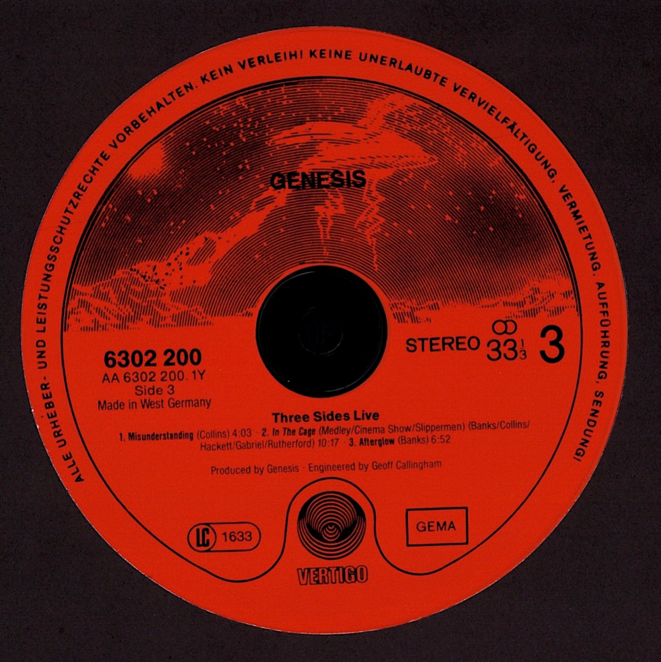 Genesis ‎- Three Sides Live Vinyl 2LP Kopie