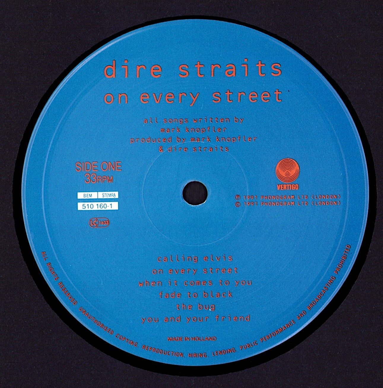 Dire Straits ‎- On Every Street Vinyl LP