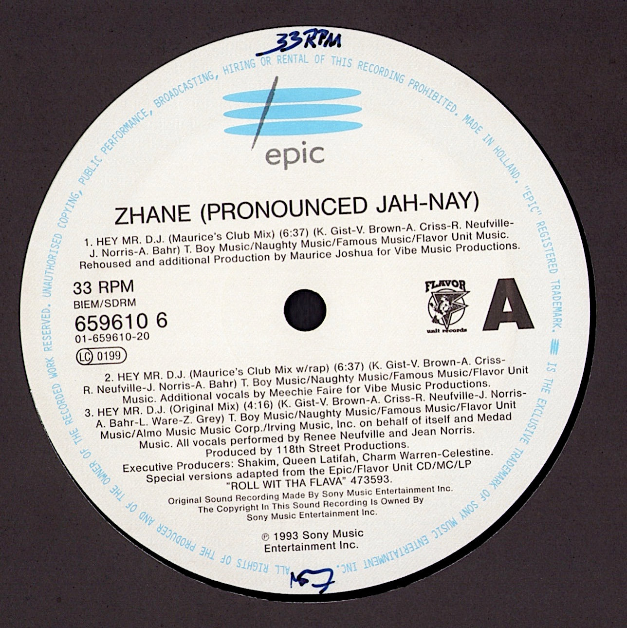 Zhané – Hey Mr. D.J. Vinyl 12" Maxi-Single