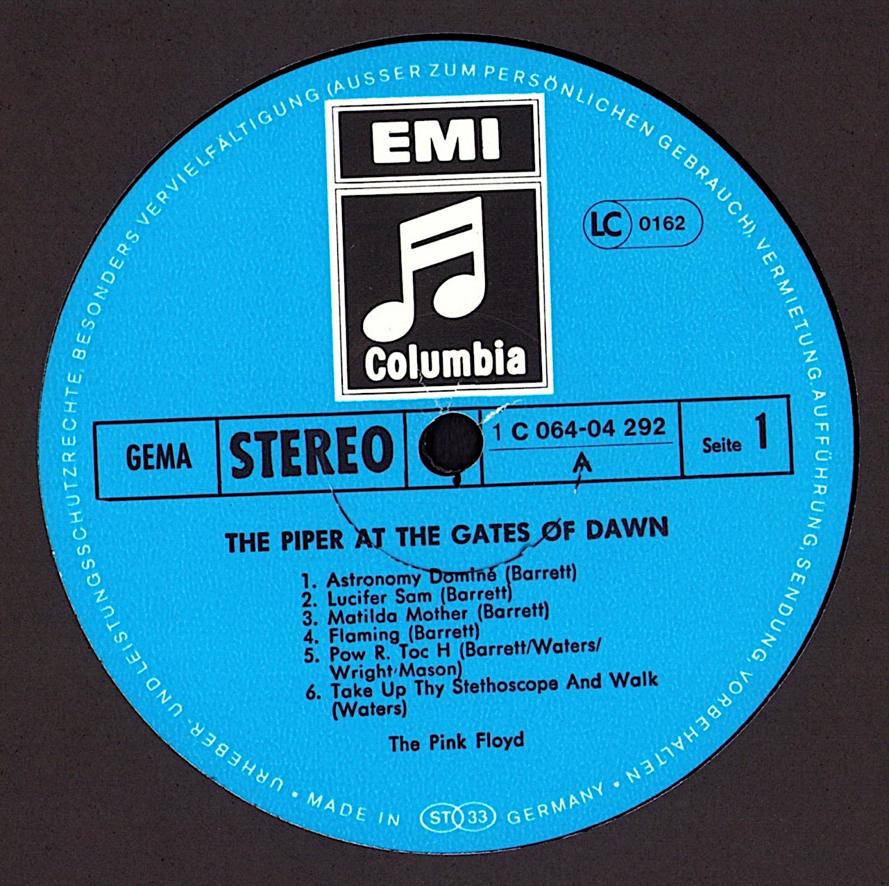 Pink Floyd - The Piper At The Gates Of Dawn Vinyl LP Kopie