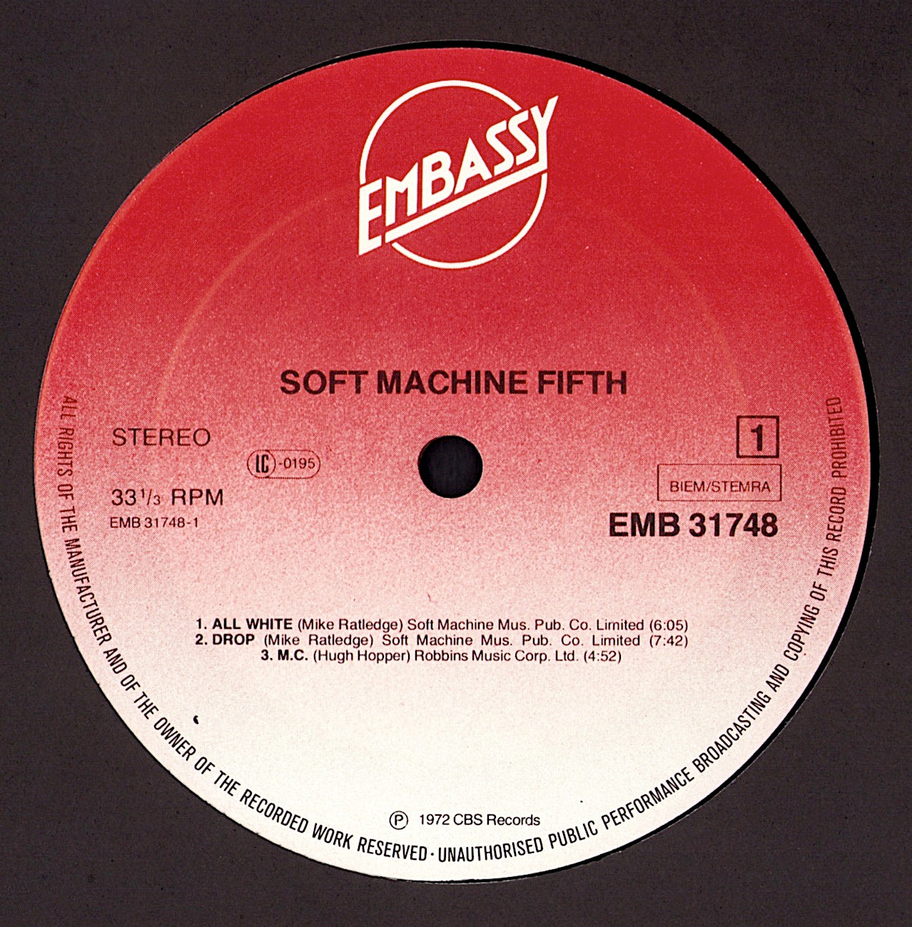 Soft Machine ‎- Faces And Places Vol. 7 Vinyl LP Kopie Kopie Kopie