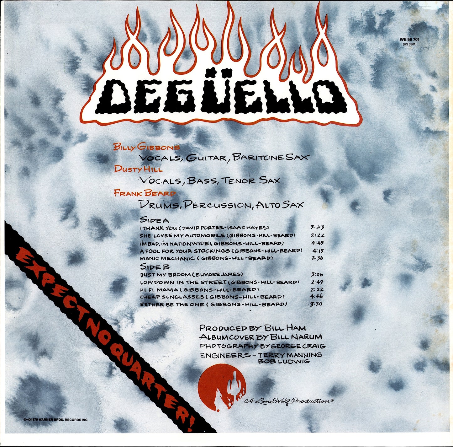 ZZ Top - Degüello Vinyl LP