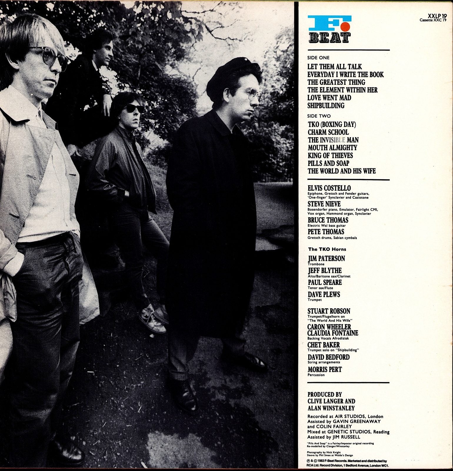 Elvis Costello And The Attractions - Punch The Clock Vinyl LP Kopie